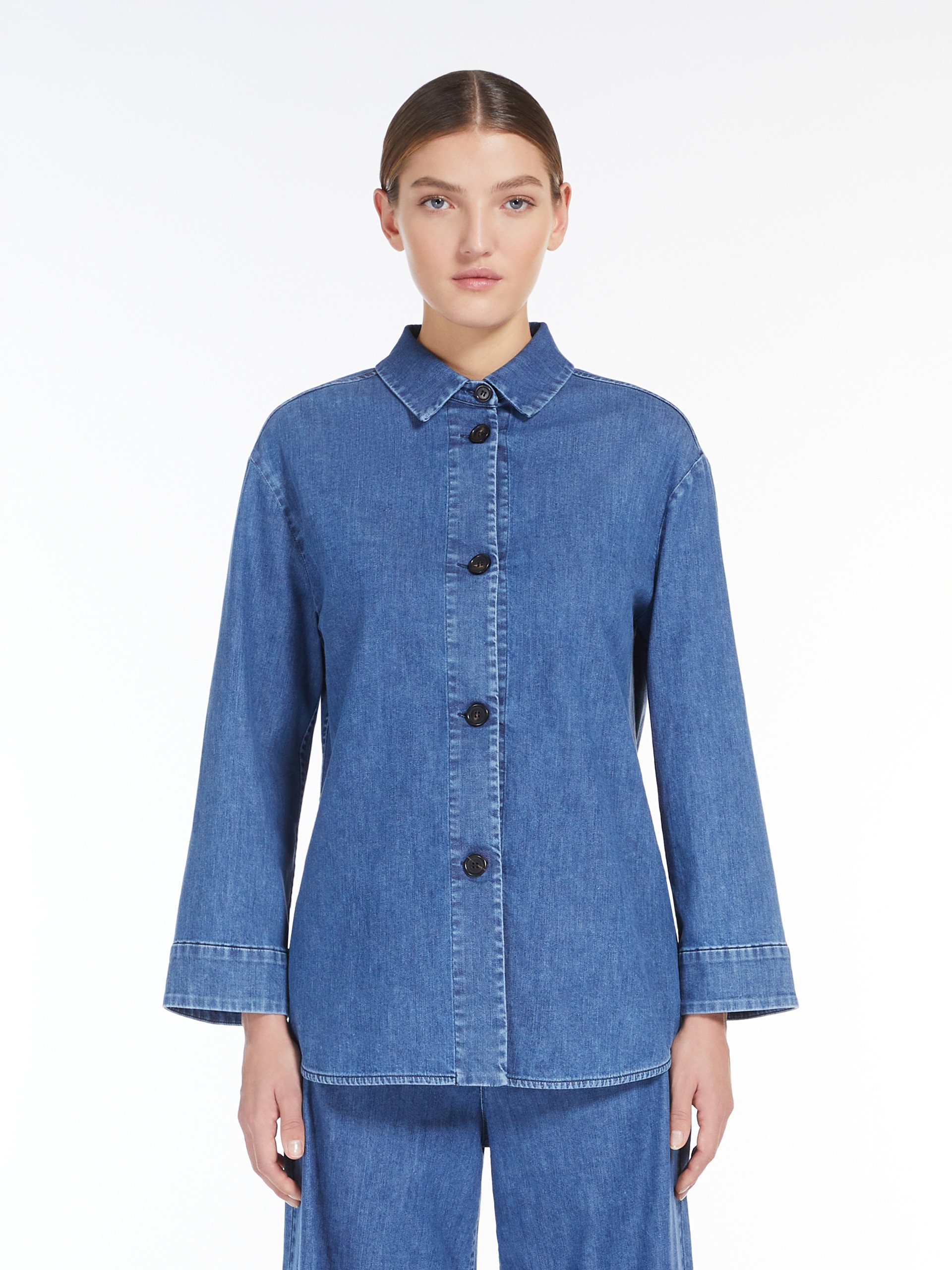 PETALI Stretch denim shirt - 3