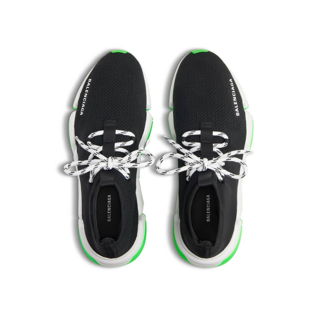 Men's Speed 2.0 Lace-up Recycled Knit Sneaker  in Black - 6