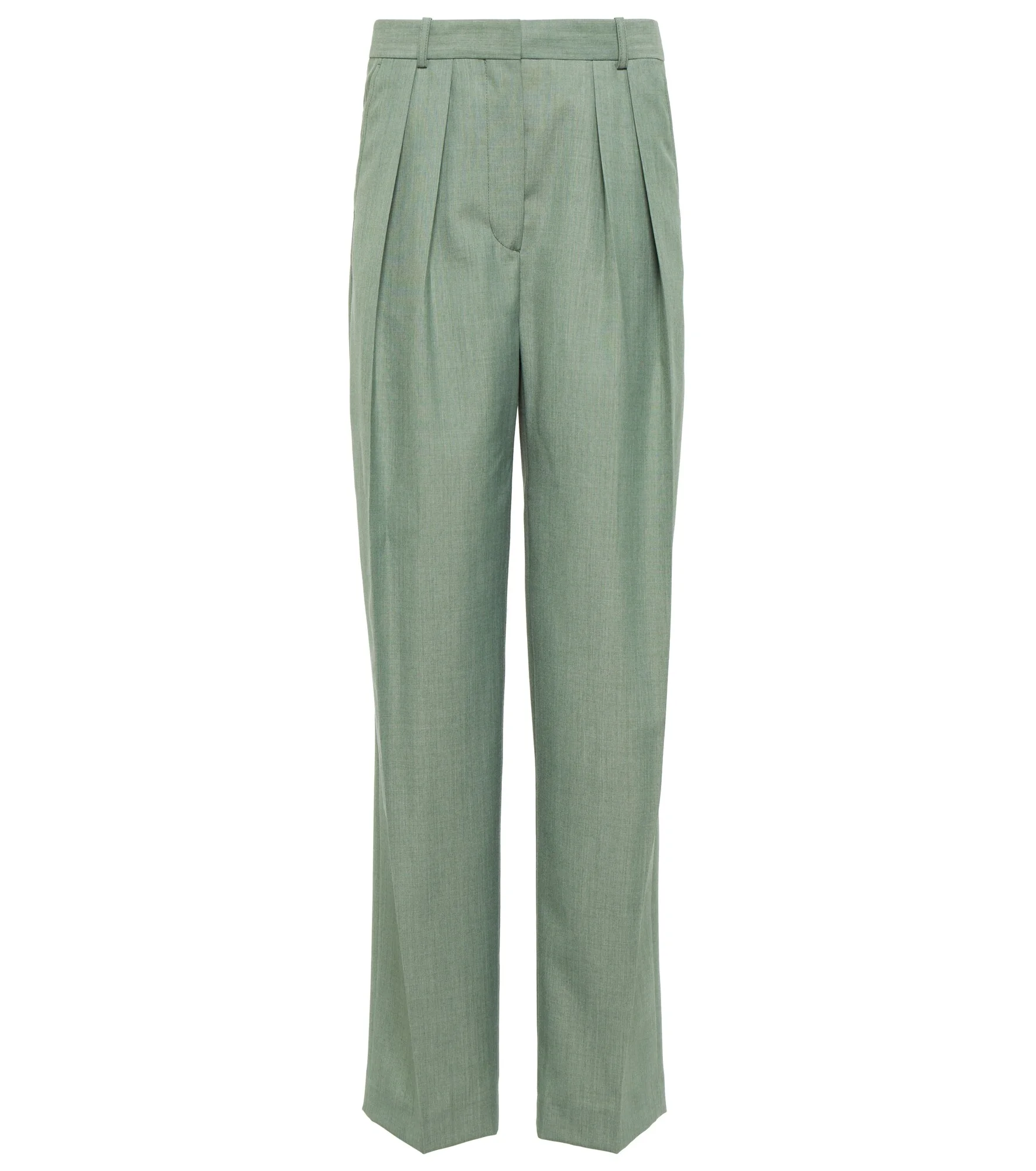 High-rise pleated wide pants - 1