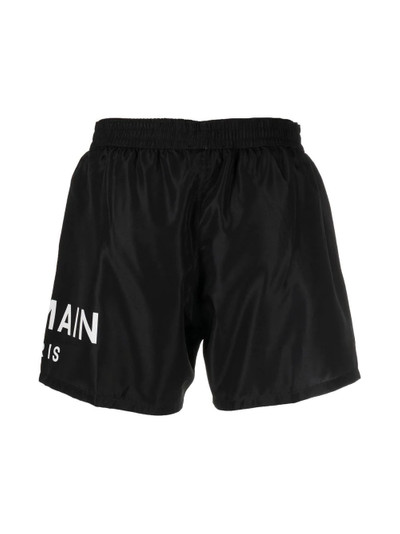 Balmain logo swim shorts outlook