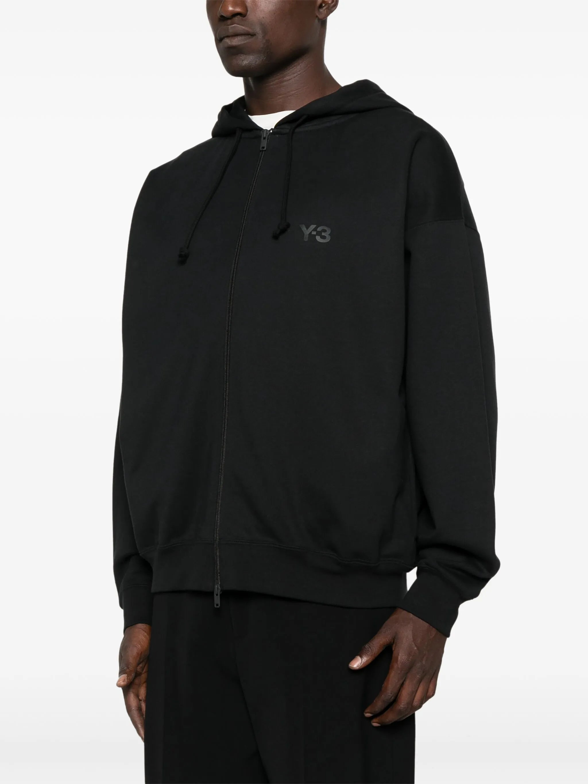 Y-3 Zip-up Logo-detail Hoodie - 5