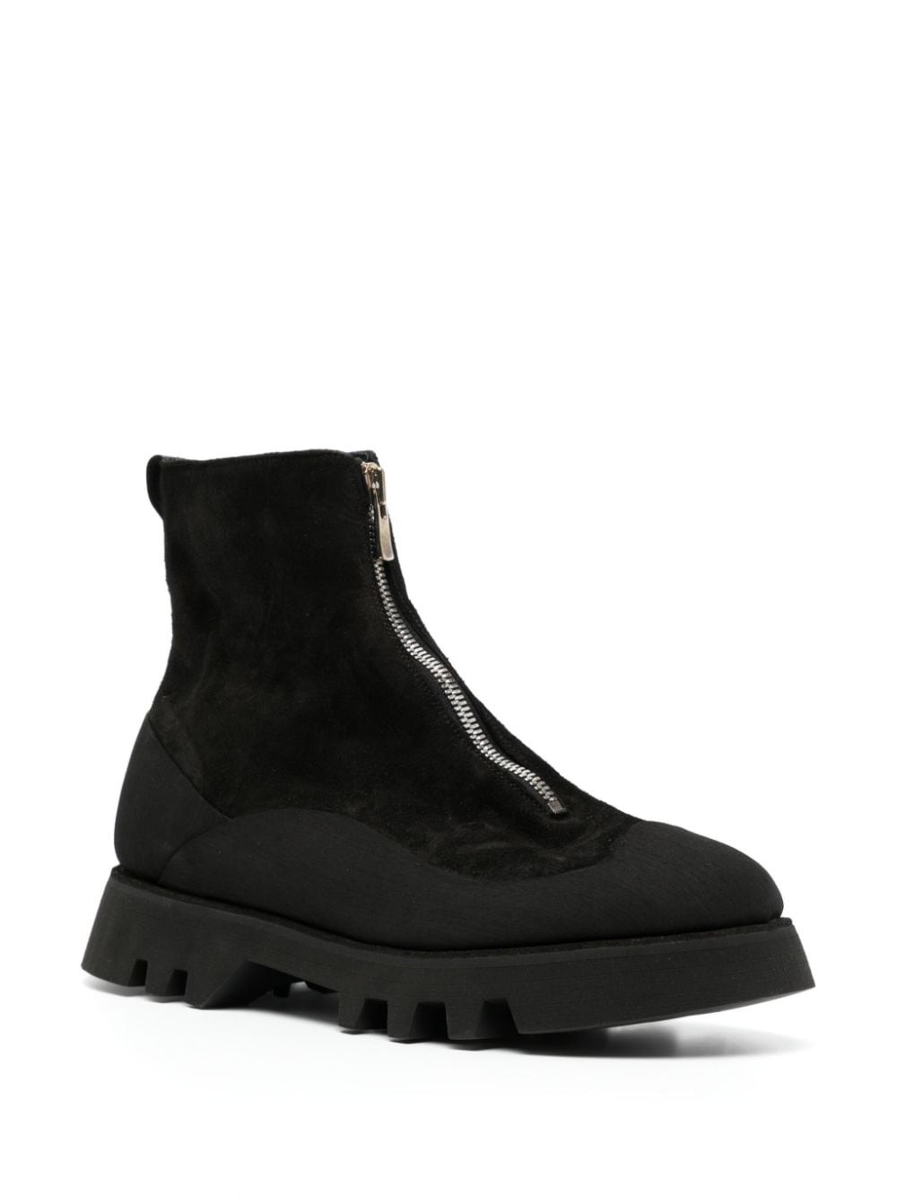 zip-fastened leather boots - 2