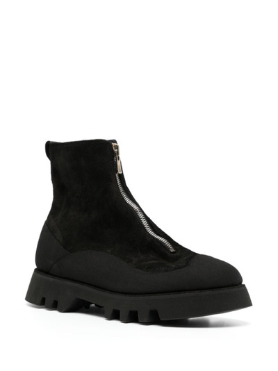 Guidi zip-fastened leather boots outlook