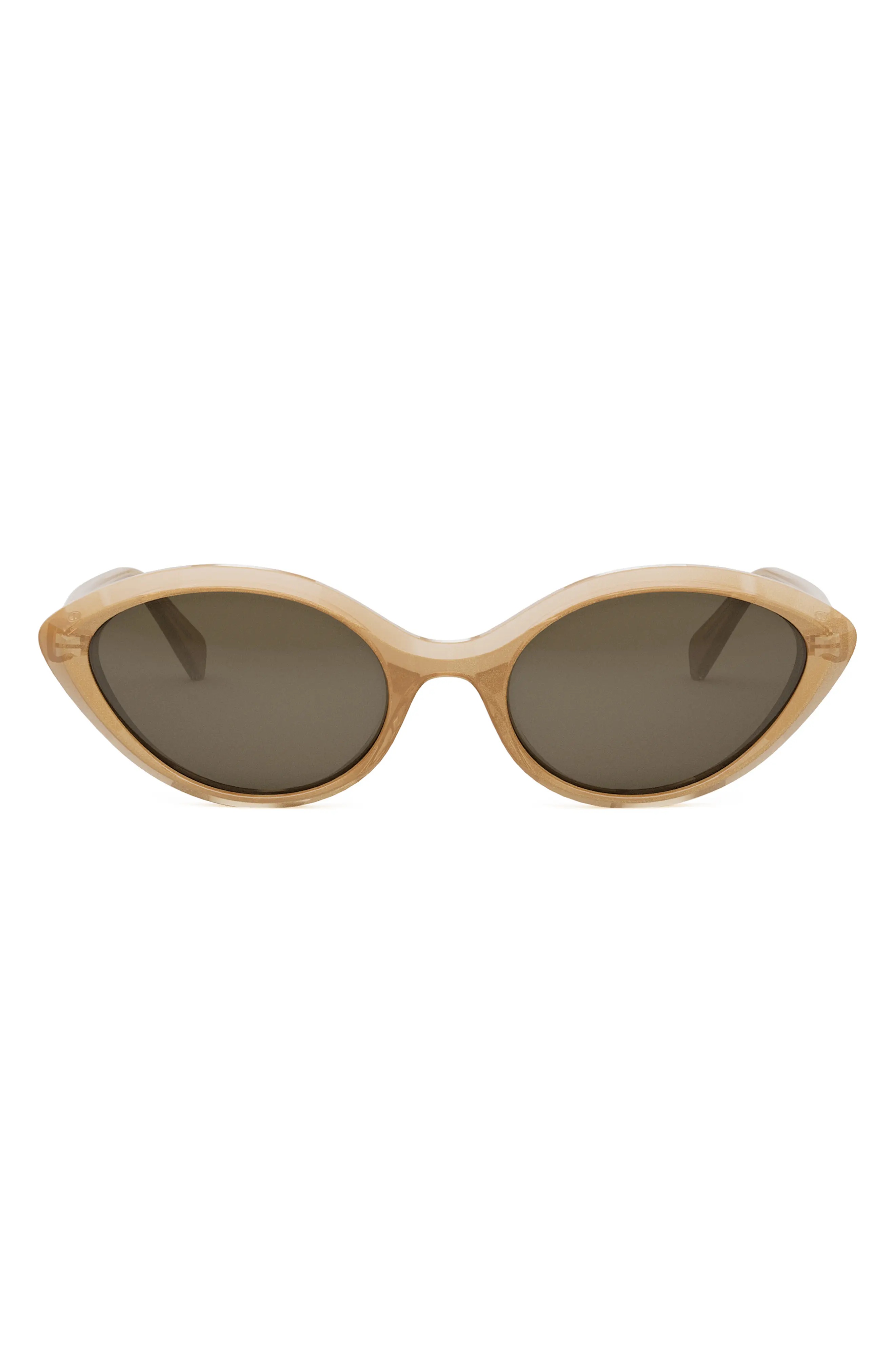 Cat Eye Sunglasses in Beige/Brown - 1