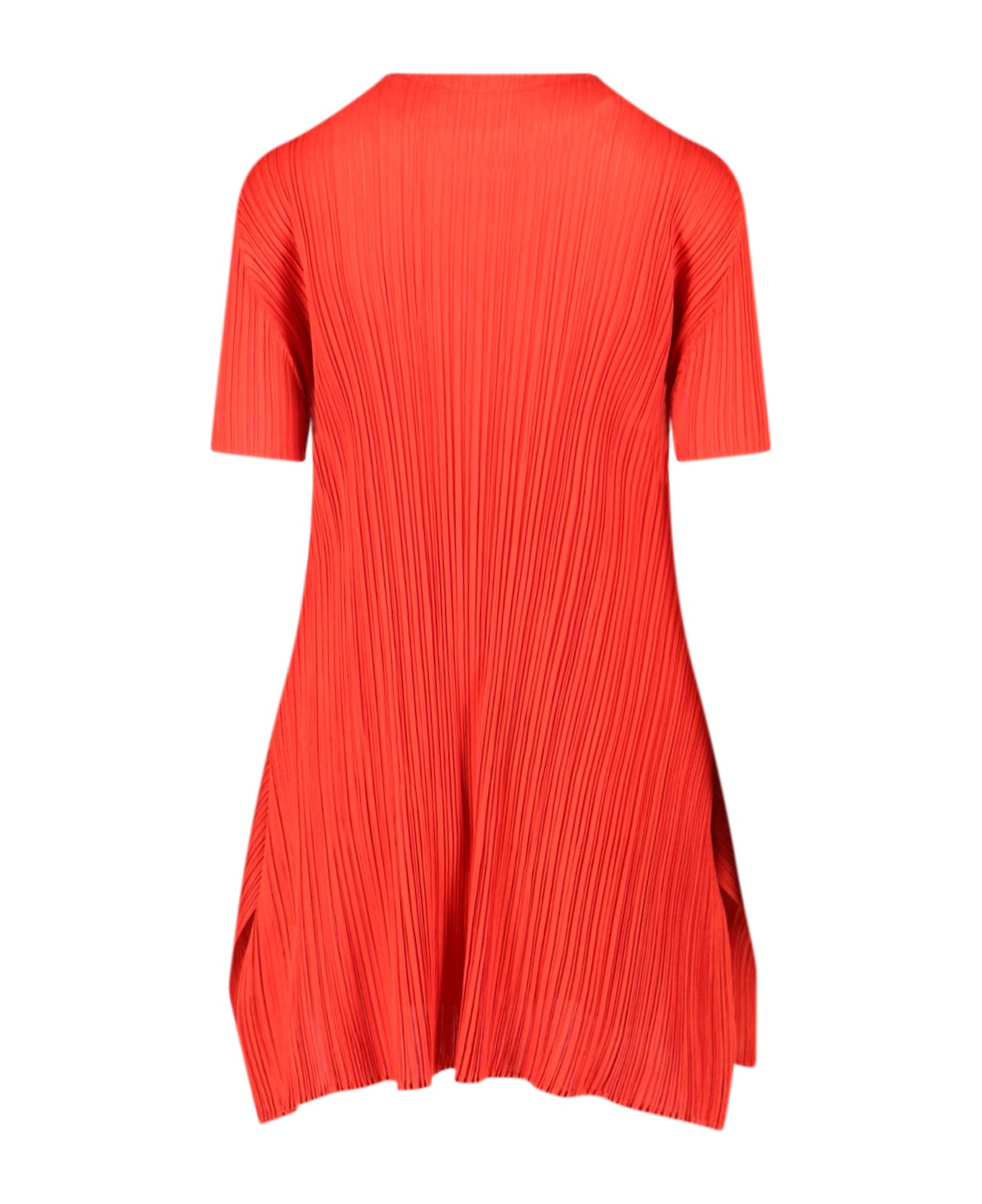 Pleated Midi Dresses - 2