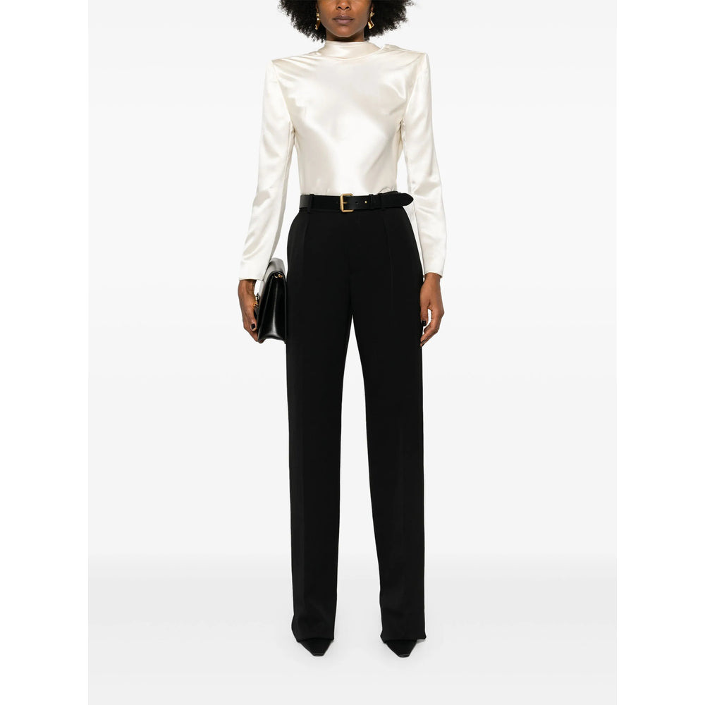 Saint Laurent Black Trousers - Tailored Trousers Women - 3