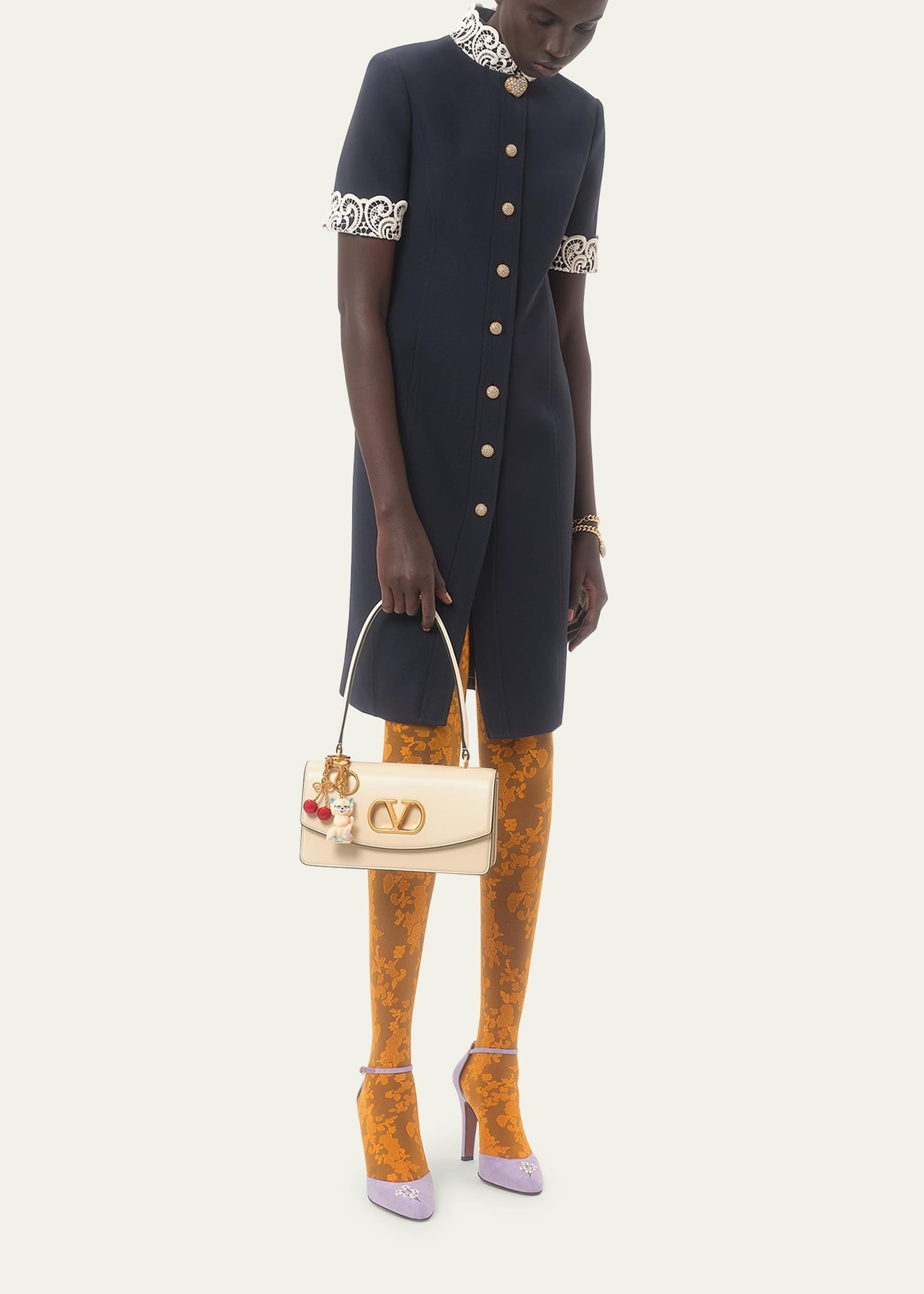 Vain VLOGO Leather Top-Handle Bag - 5