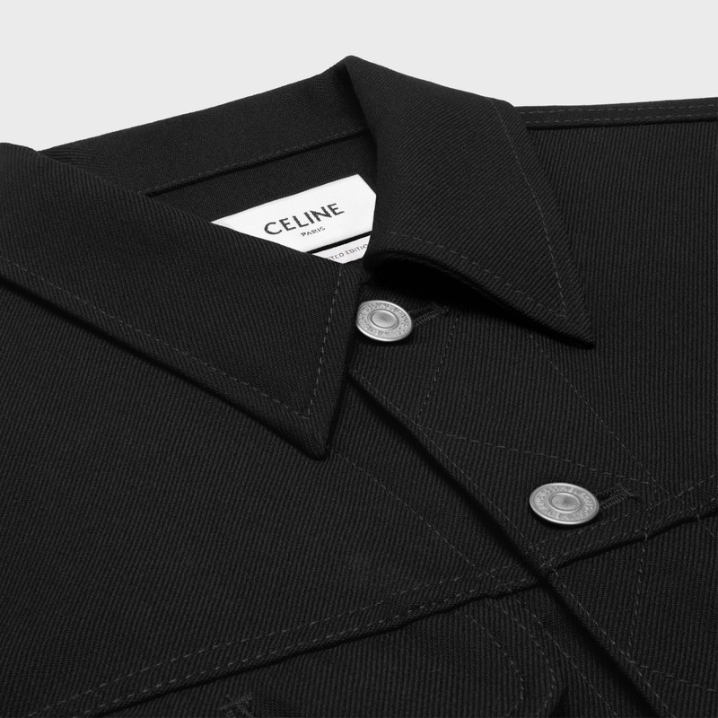 troubadour trucker jacket in raw wash denim 3