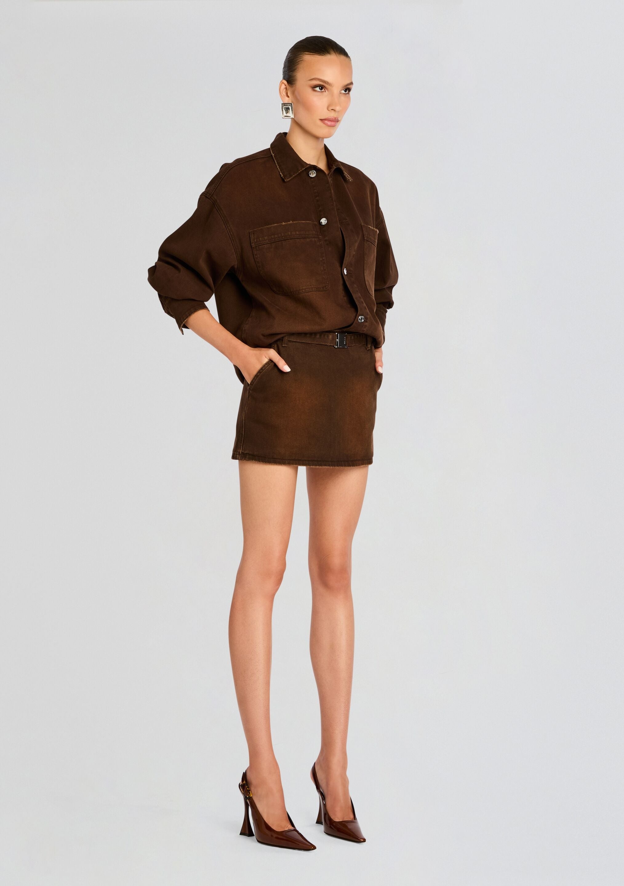 MARQUISE MID RISE MINI SKIRT - 3
