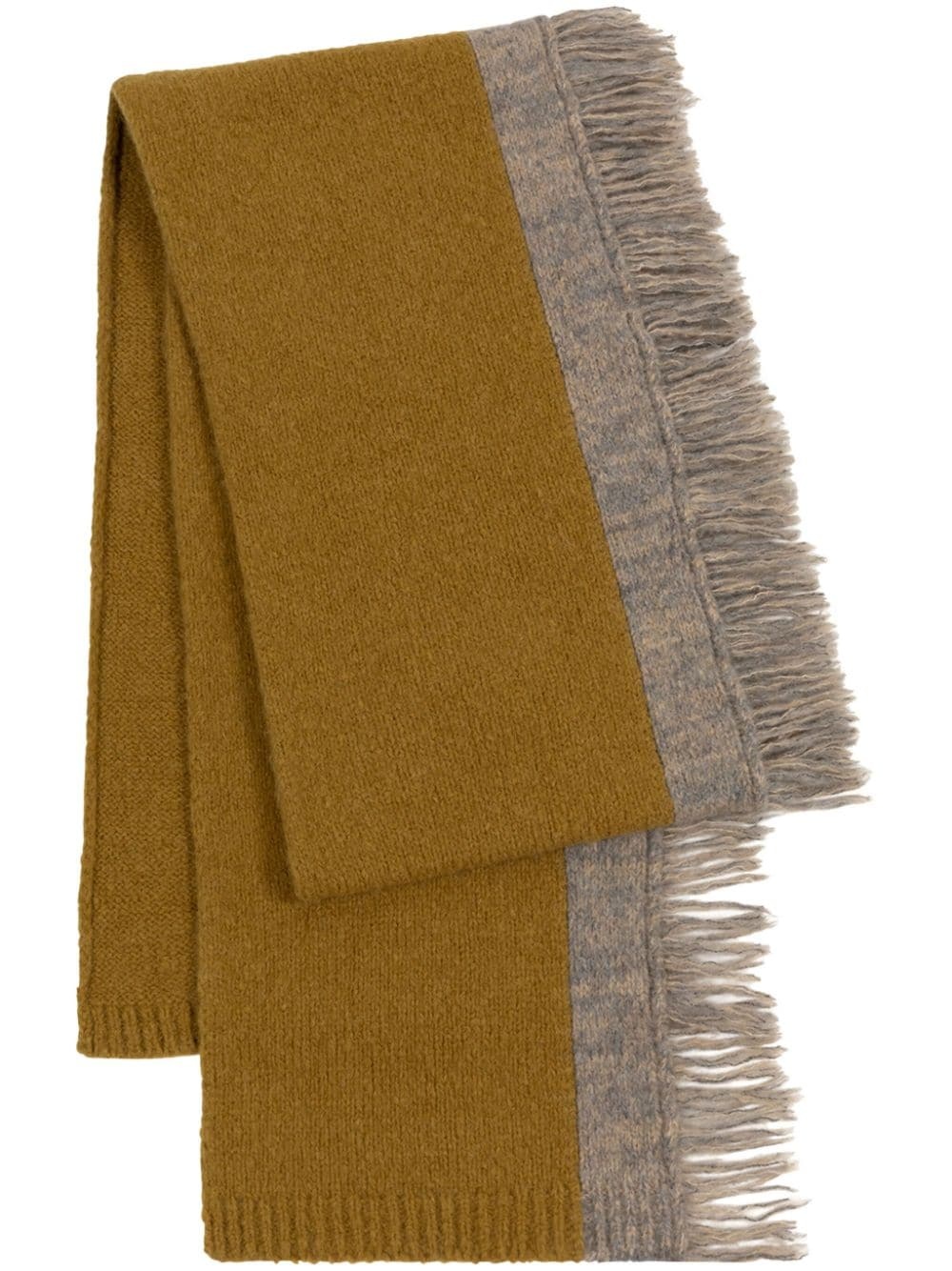 fringed alpaca-wool scarf - 1