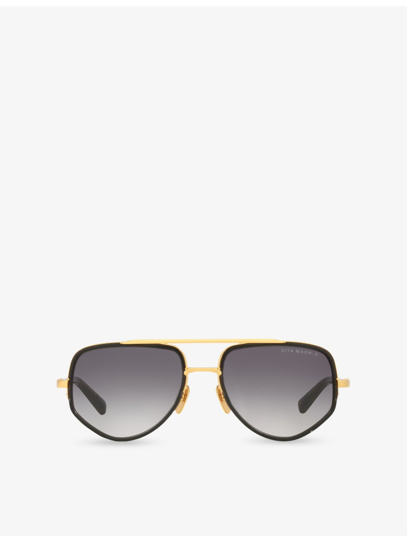 D4000467 Pilot-Frame Acetate Sunglasses 1