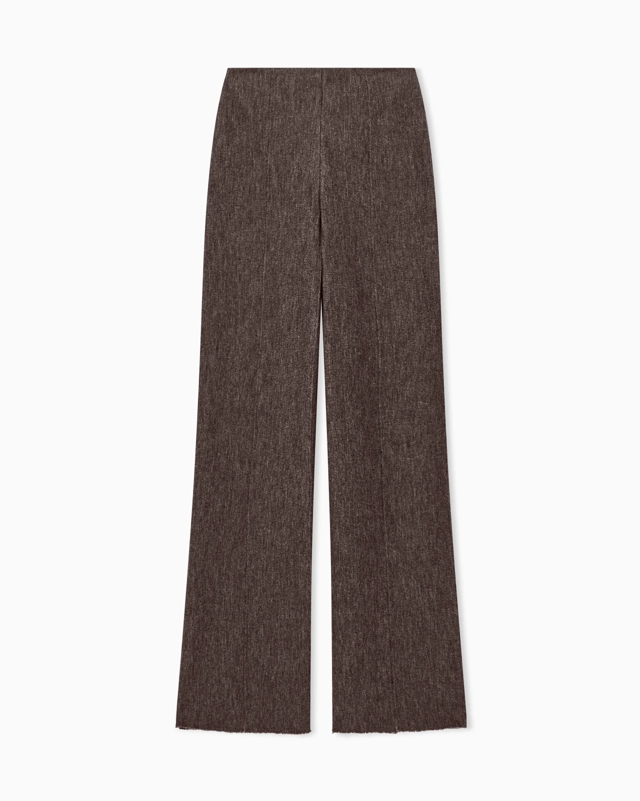TROUSER WIDE-LEG VIRGIN WOOL JERSEY WITH BACK ZIP - 1
