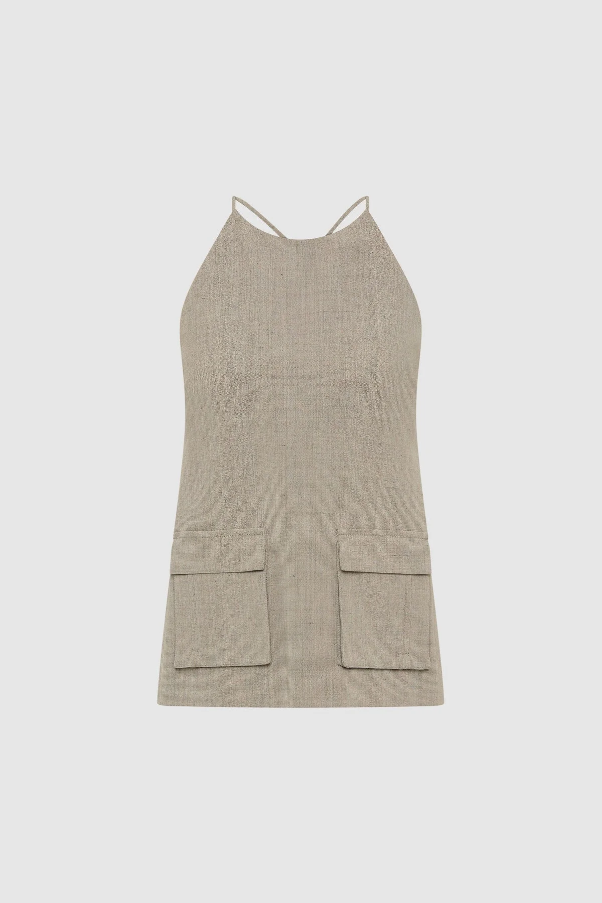 Utility Backless Top - Pebble Melange - 1