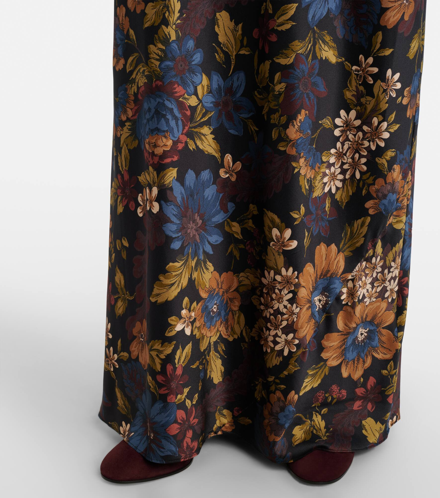 Gemma floral silk-blend maxi dress - 6