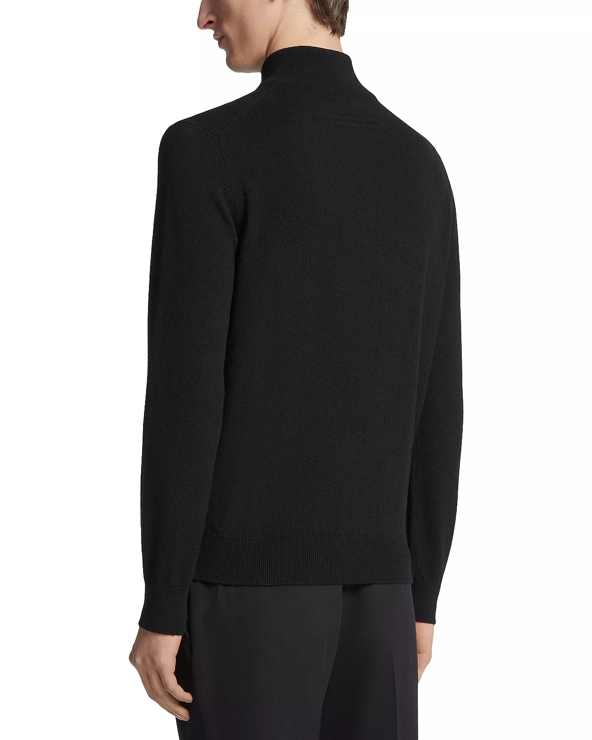 Oasi Cashmere Zip Mock Neck Sweater - 3