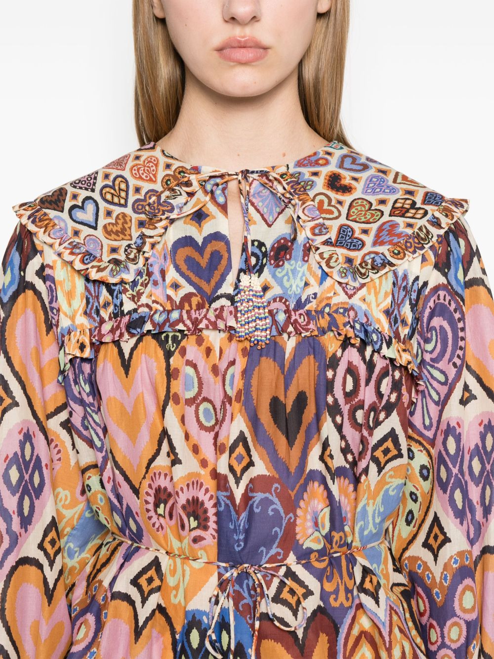 Heart Ikat blouse - 5