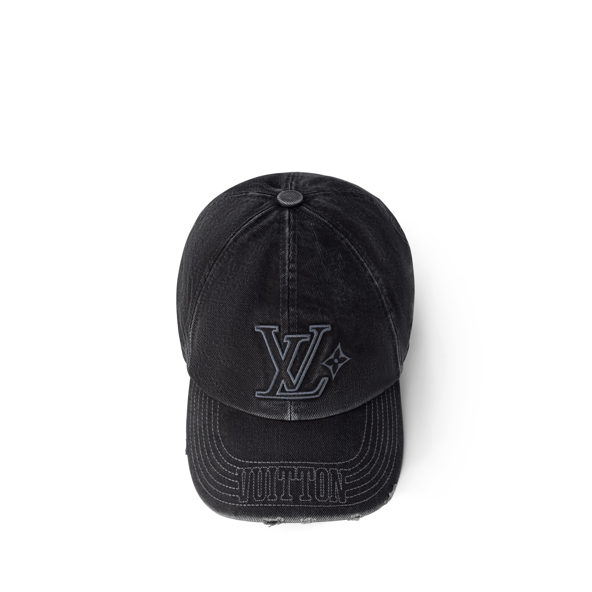 LV Denim Washed Cap - 3