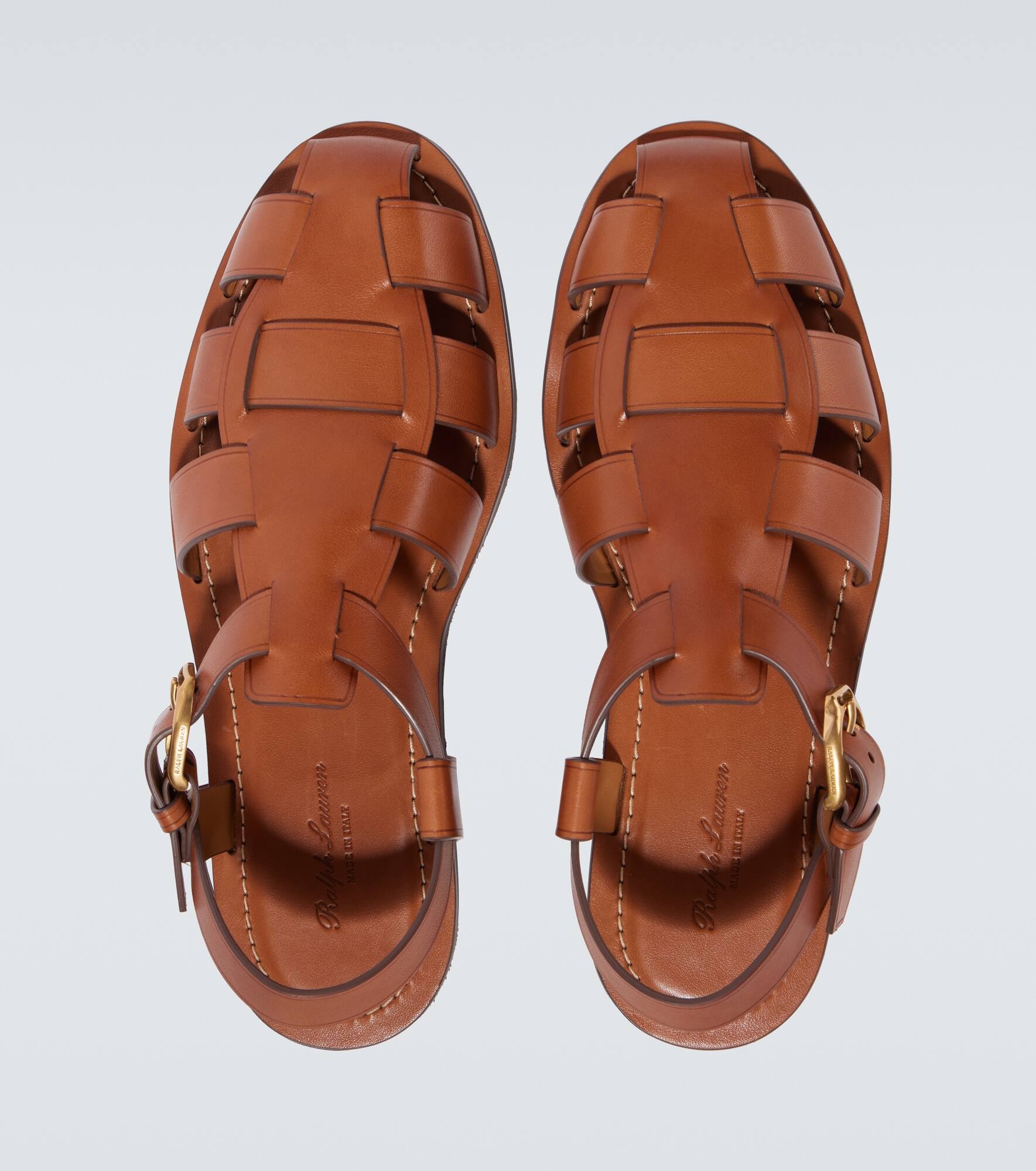Leather fisherman sandals - 4