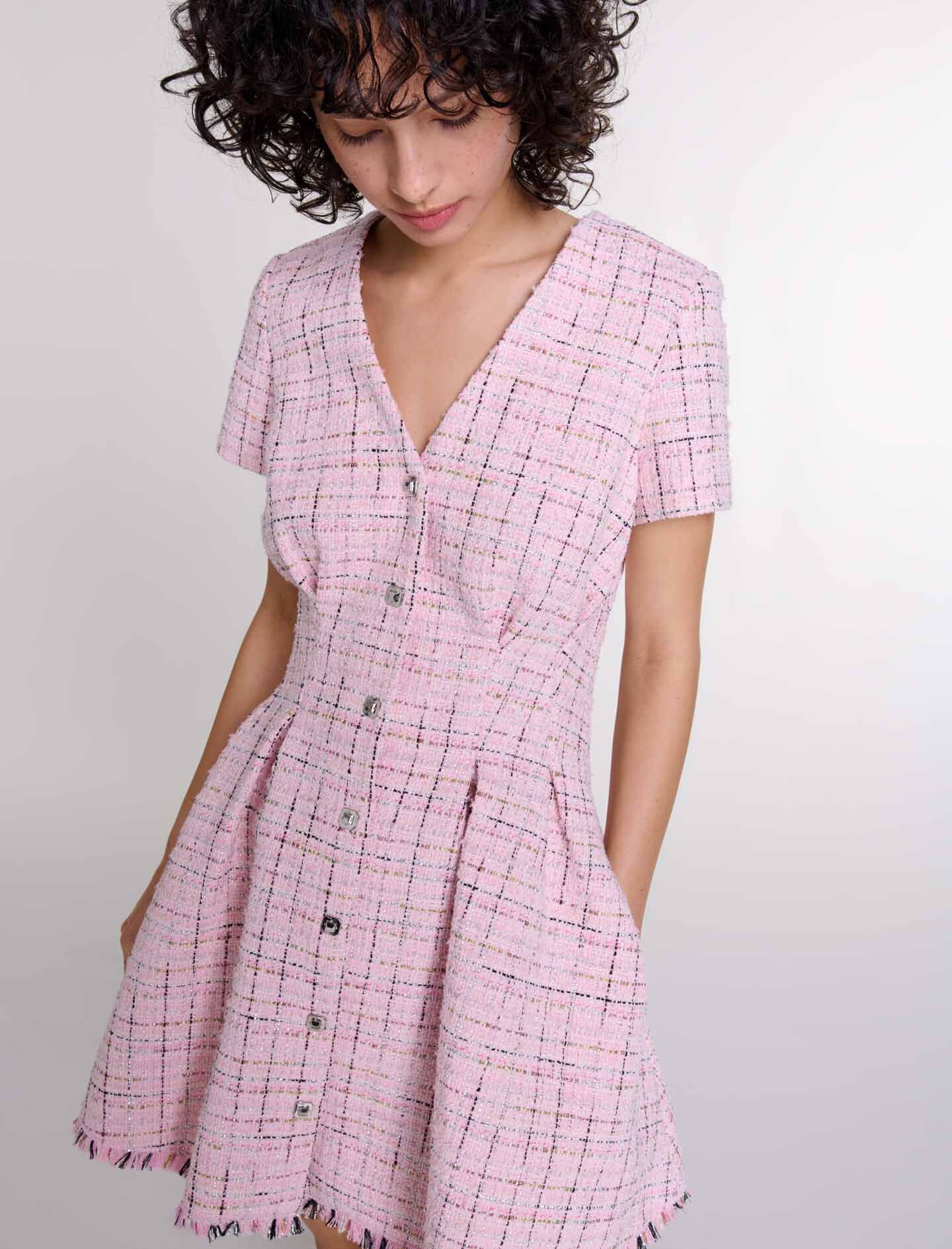 Tweed babydoll dress - 6