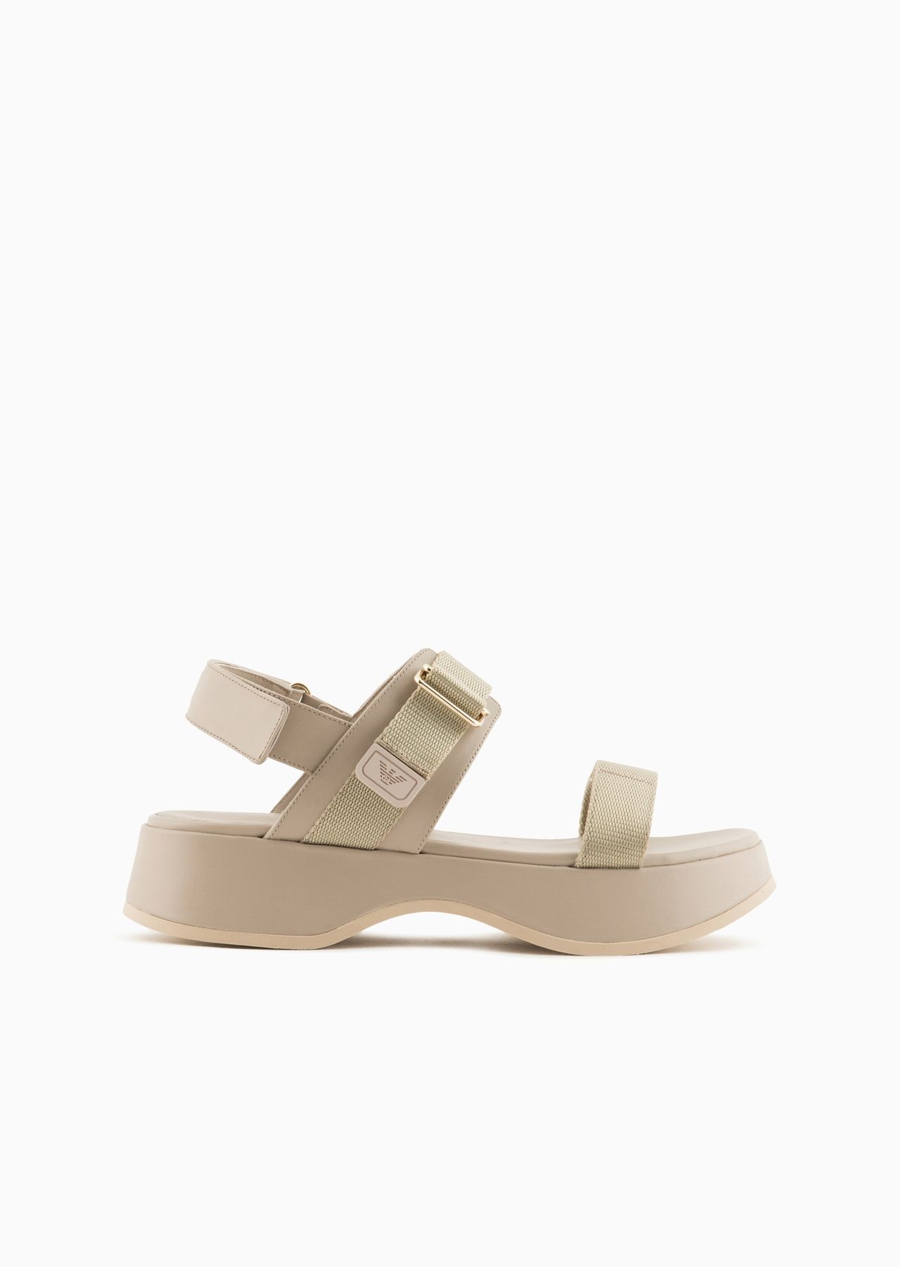 Leather wedge sandals - 1