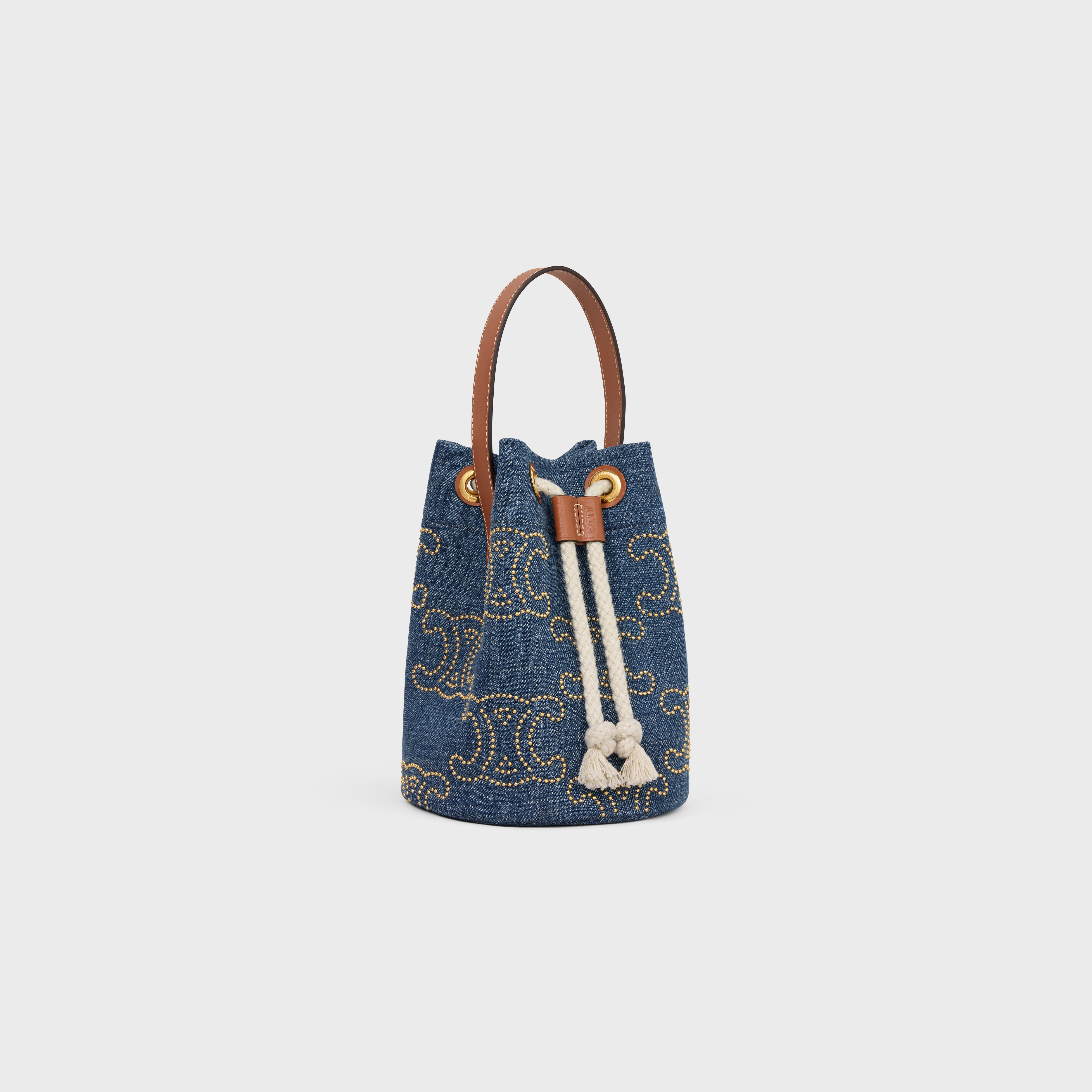 関税・送料込 Celine Triomphe studs ジーンズ CELINE Teen Drawstring in DENIM WITH TRIOMPHE STUDS AND