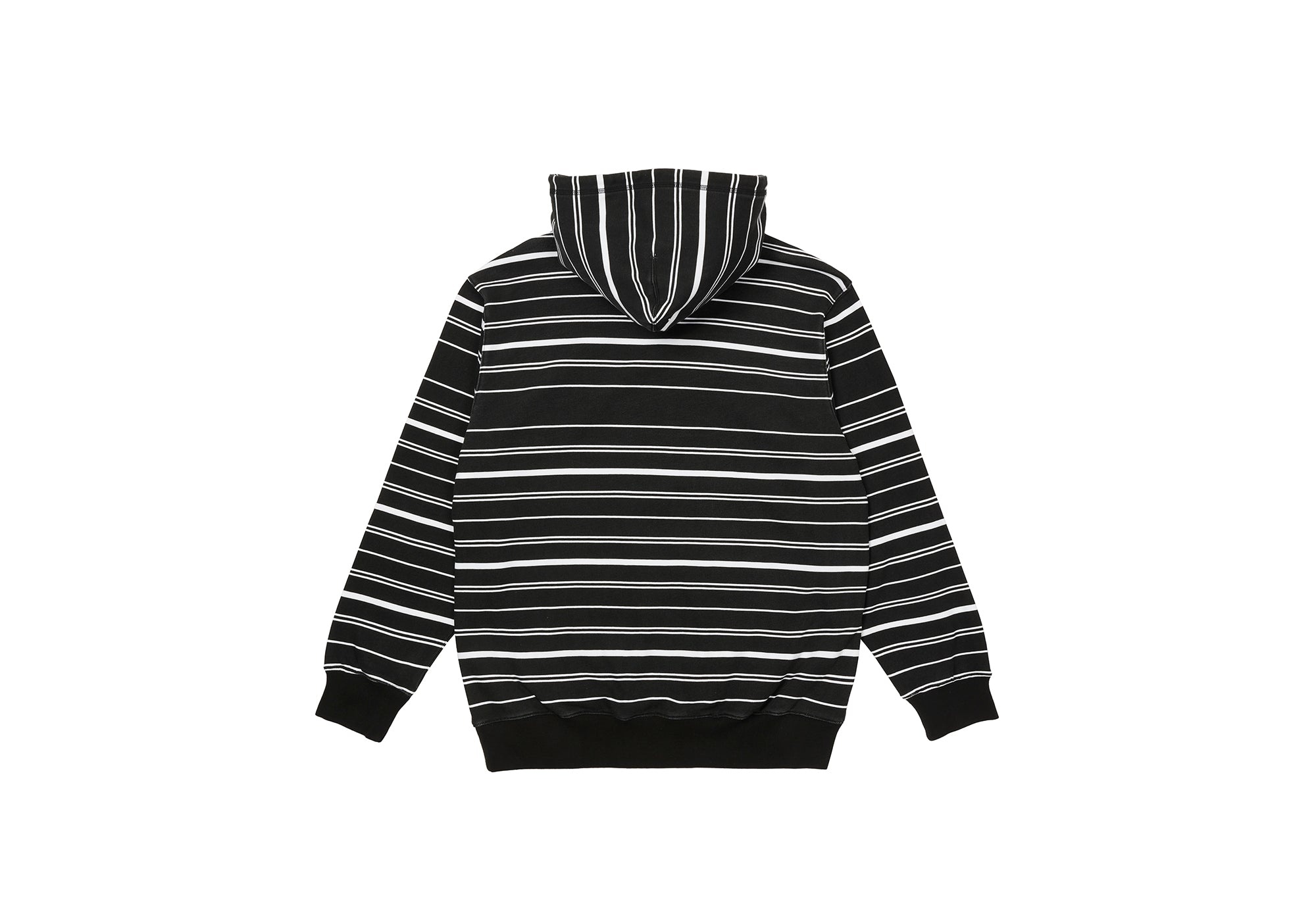 PRINTED STRIPE HOOD BLACK - 2