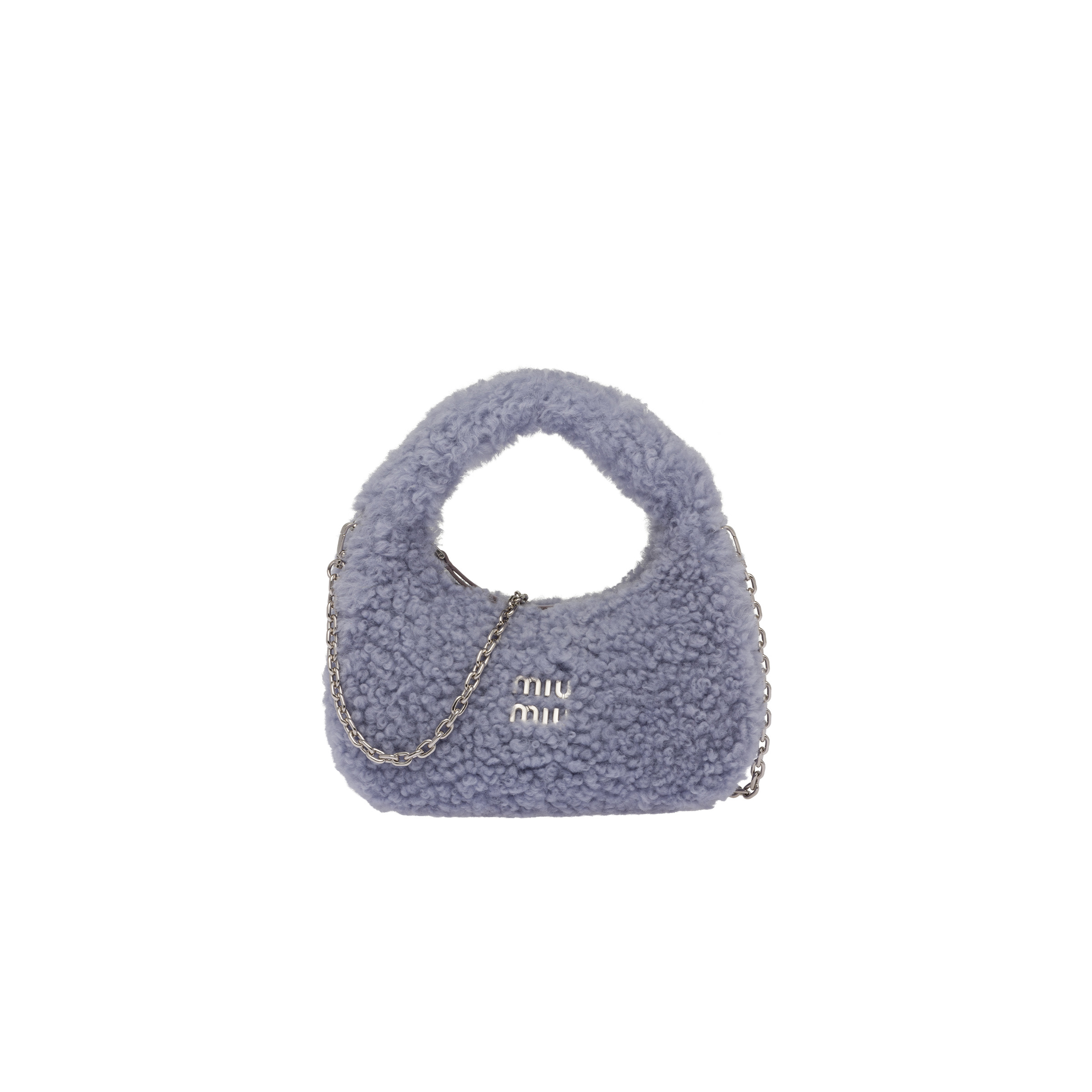 Wander shearling mini hobo bag - 1