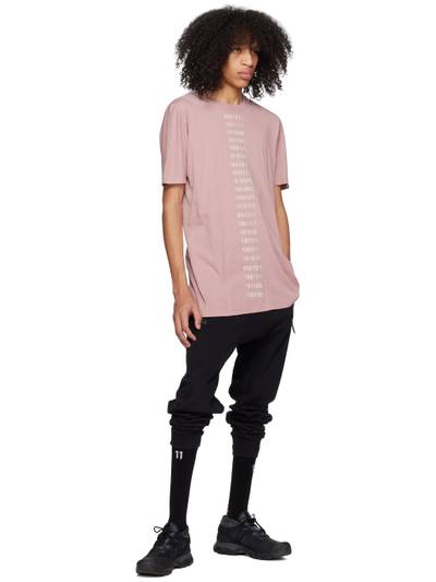 11 by Boris Bidjan Saberi Pink Garment-Dyed T-Shirt outlook