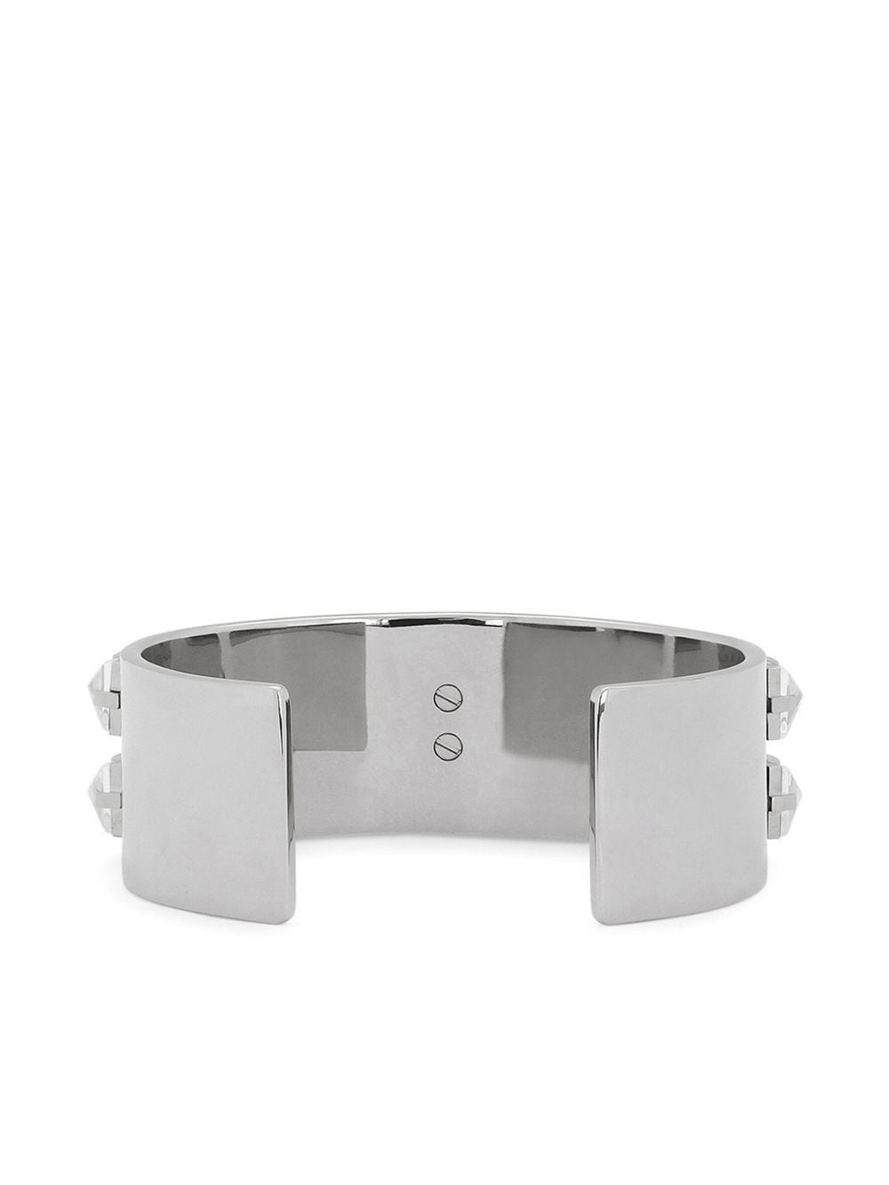 crystal-embellished logo cuff bracelet - 3