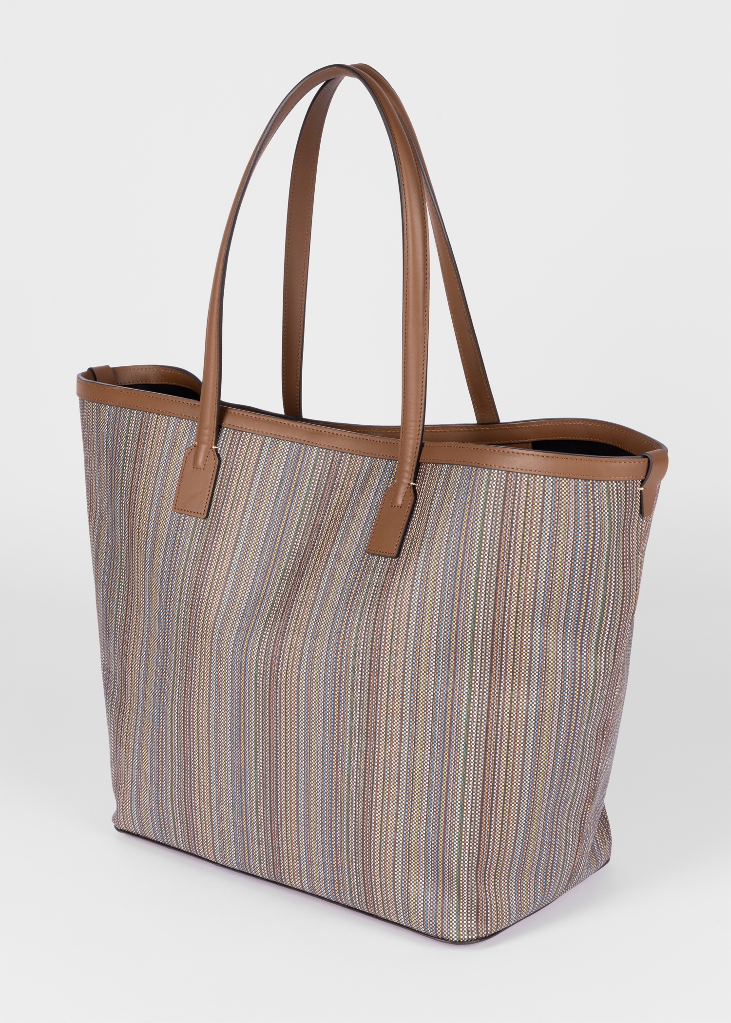 'Signature Stripe' Coated Canvas Tote Bag - 2