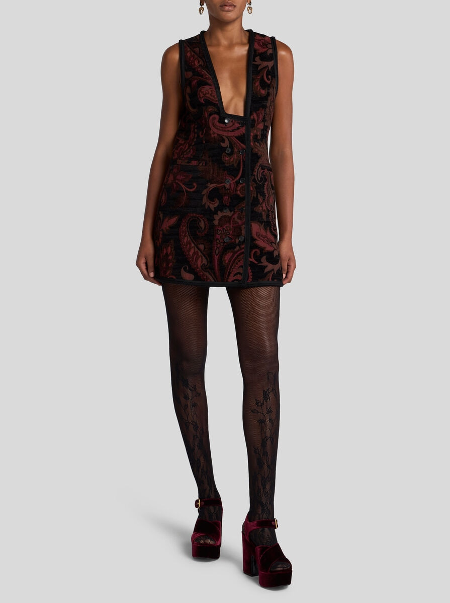REVERSIBLE JACQUARD WAISTCOAT - 5
