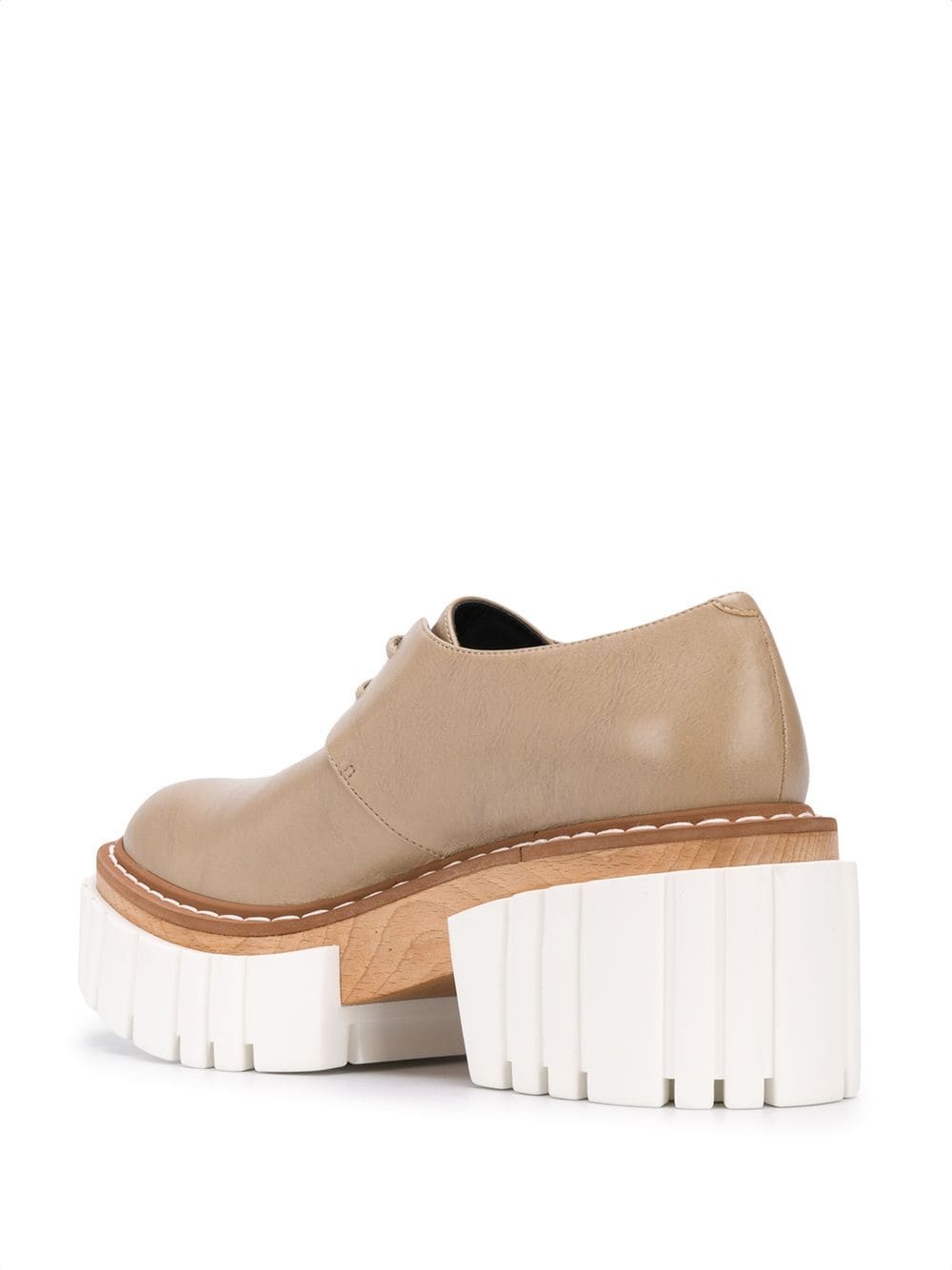 Emilie lace-up platform shoes - 3