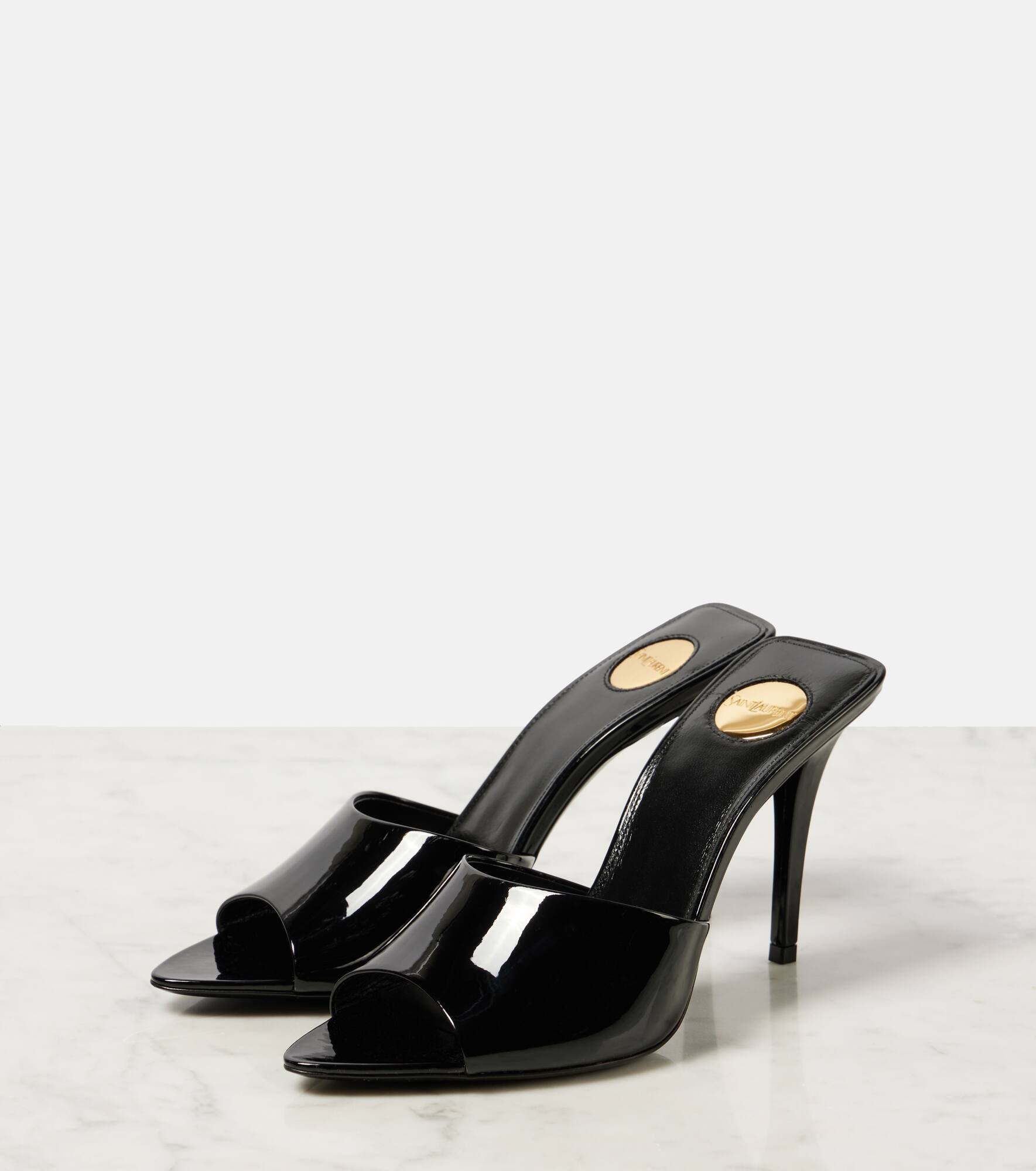 Romy patent leather mules - 4