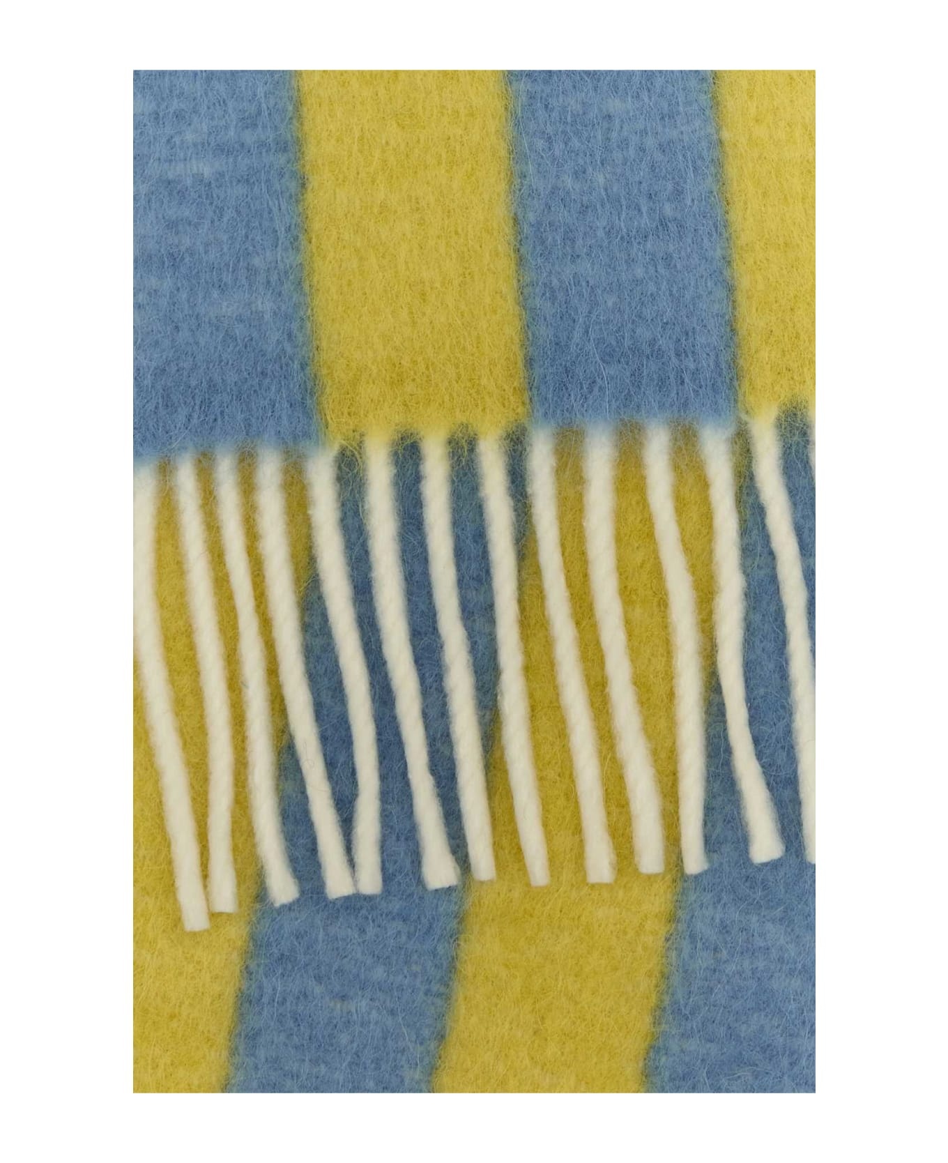 Embroidered Wool Blend Scarf - 2