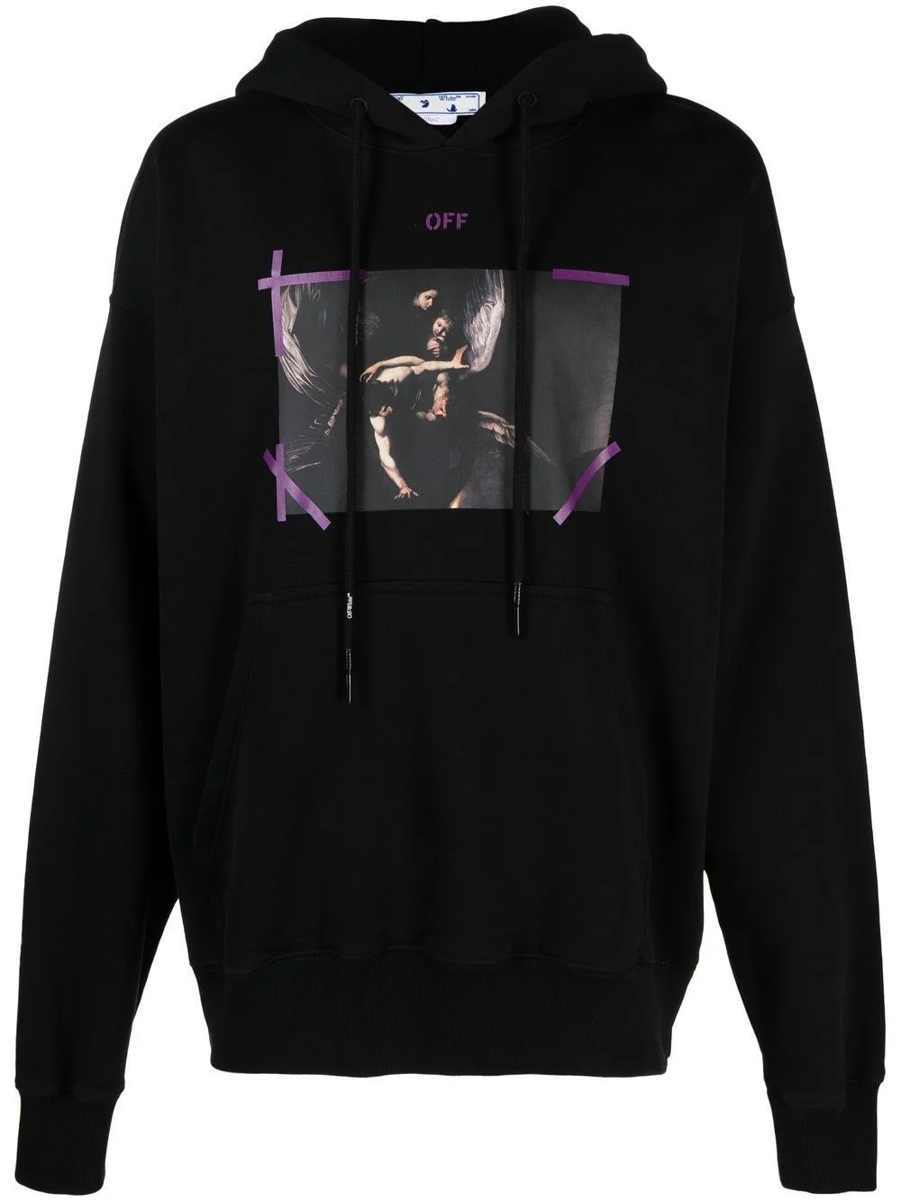 graphic-print drawstring hoodie - 1