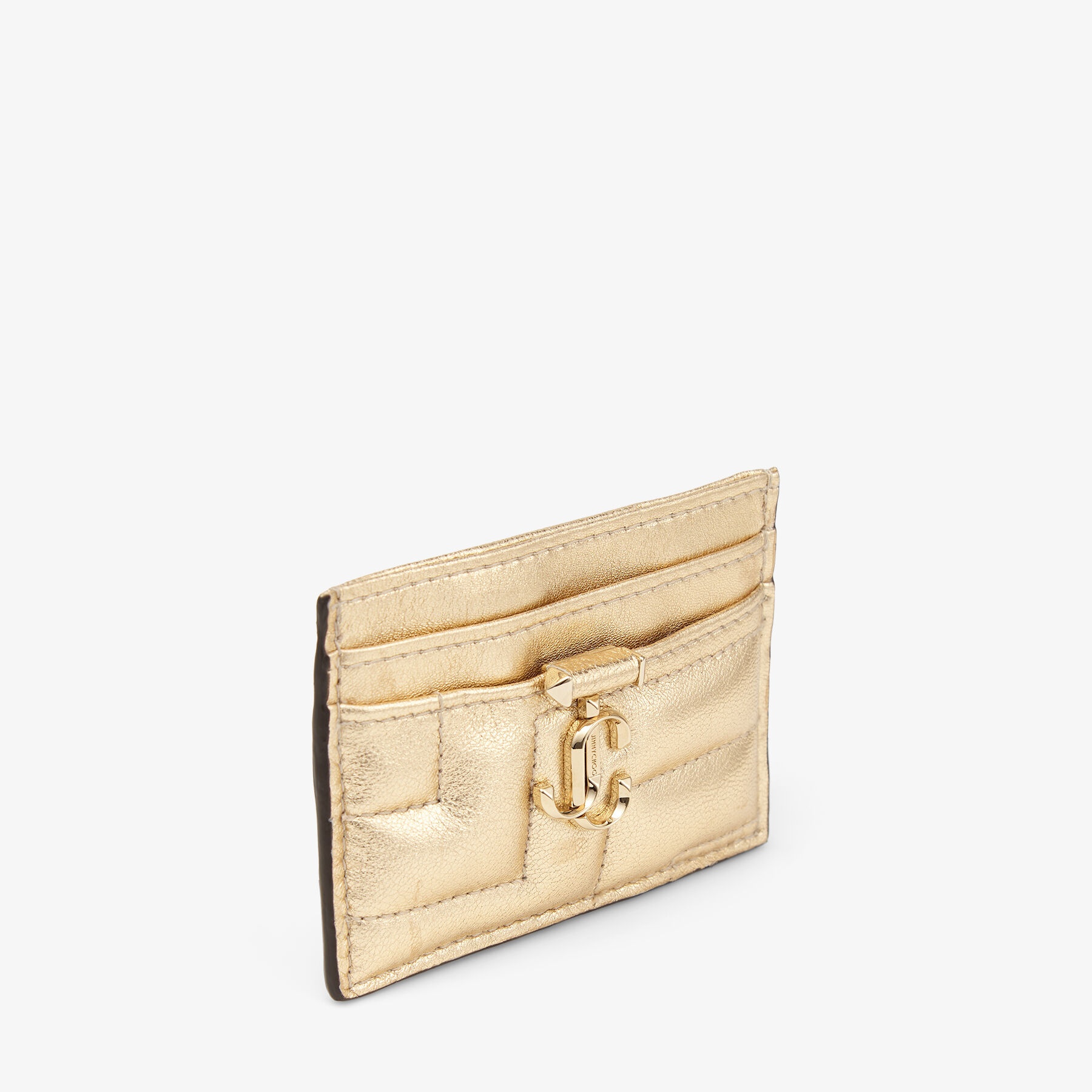 Umika Avenue
Gold Avenue Metallic Nappa Leather Card Holder with JC Emblem - 2