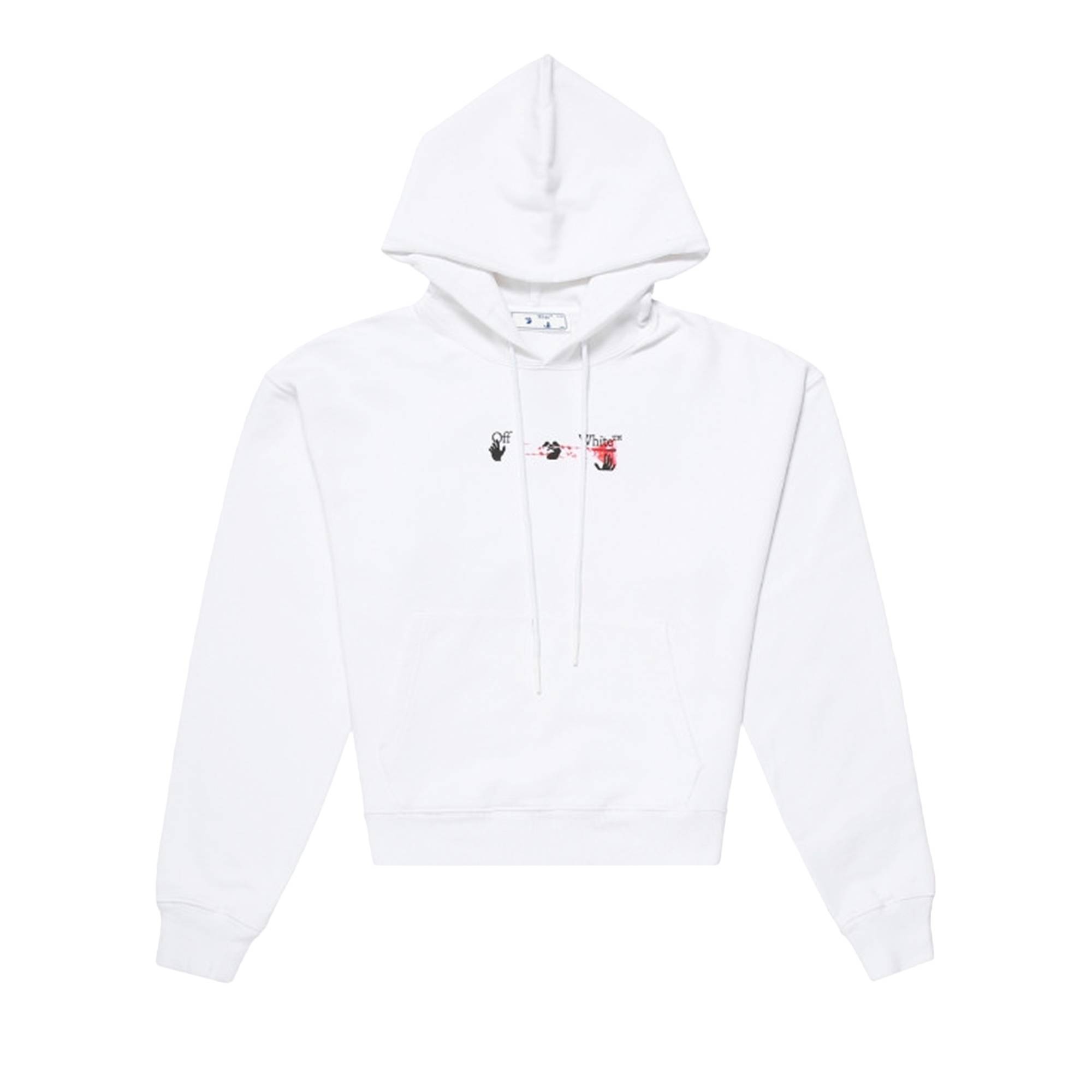 Off-White Acrylic Arrow Over Hoodie 'White/Fuchsia' - 2