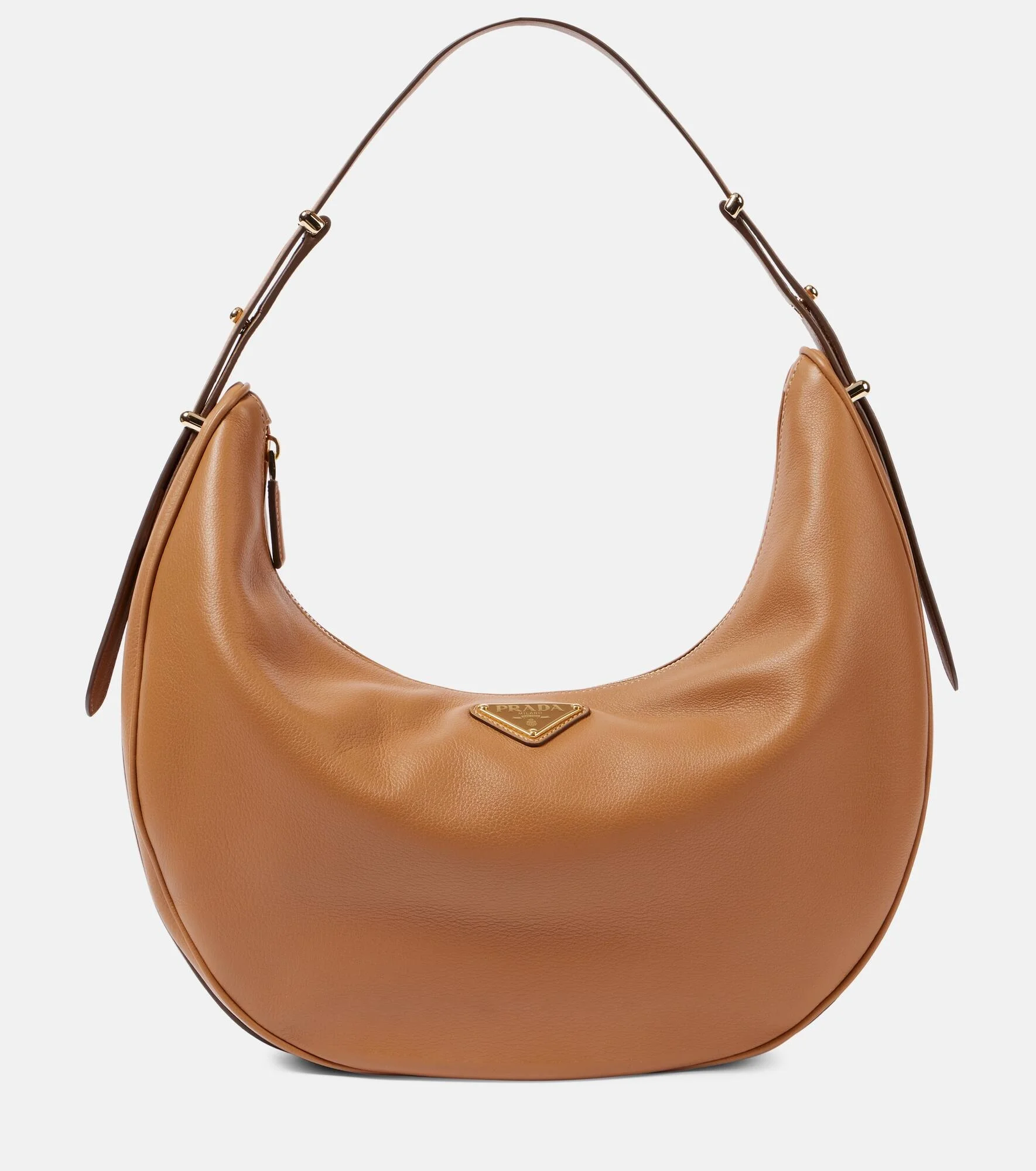 large Arqué leather shoulder bag - 1