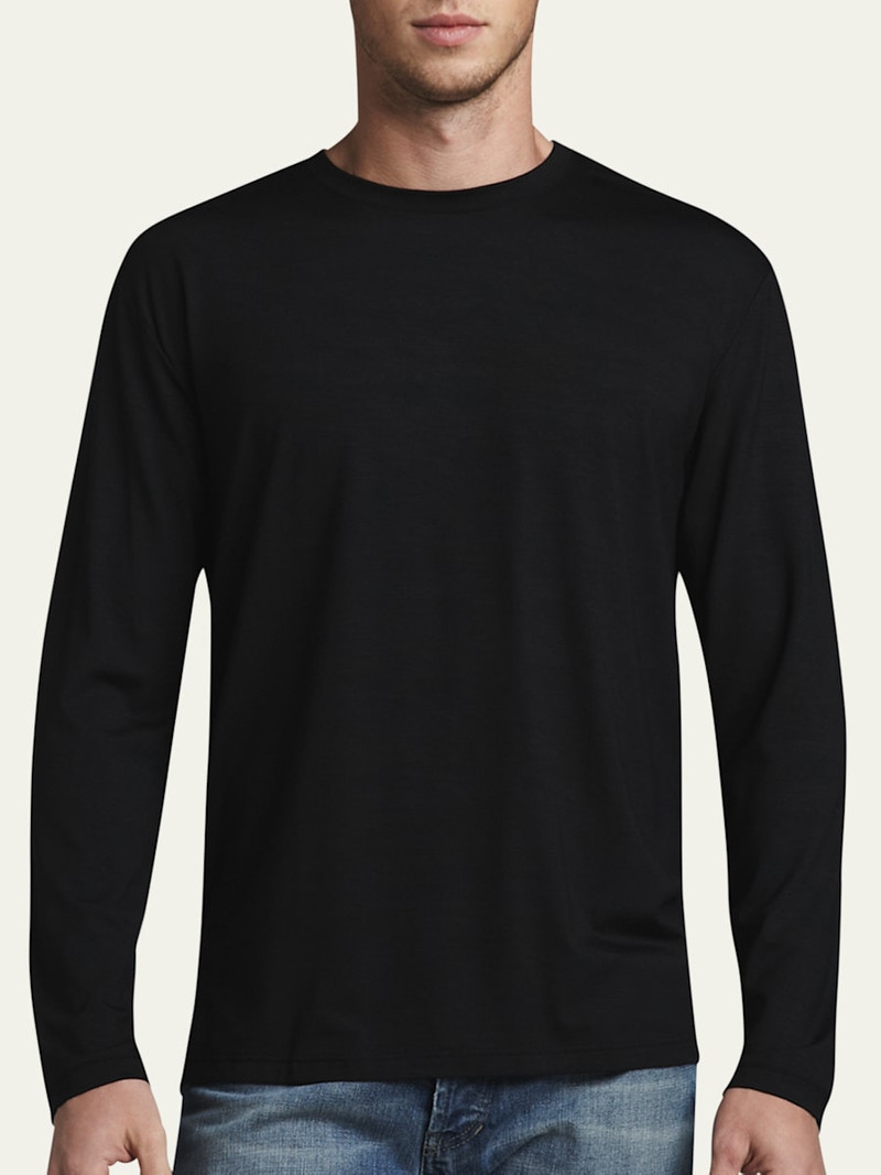 Basel 1 Long-Sleeve Jersey T-Shirt, Black 3