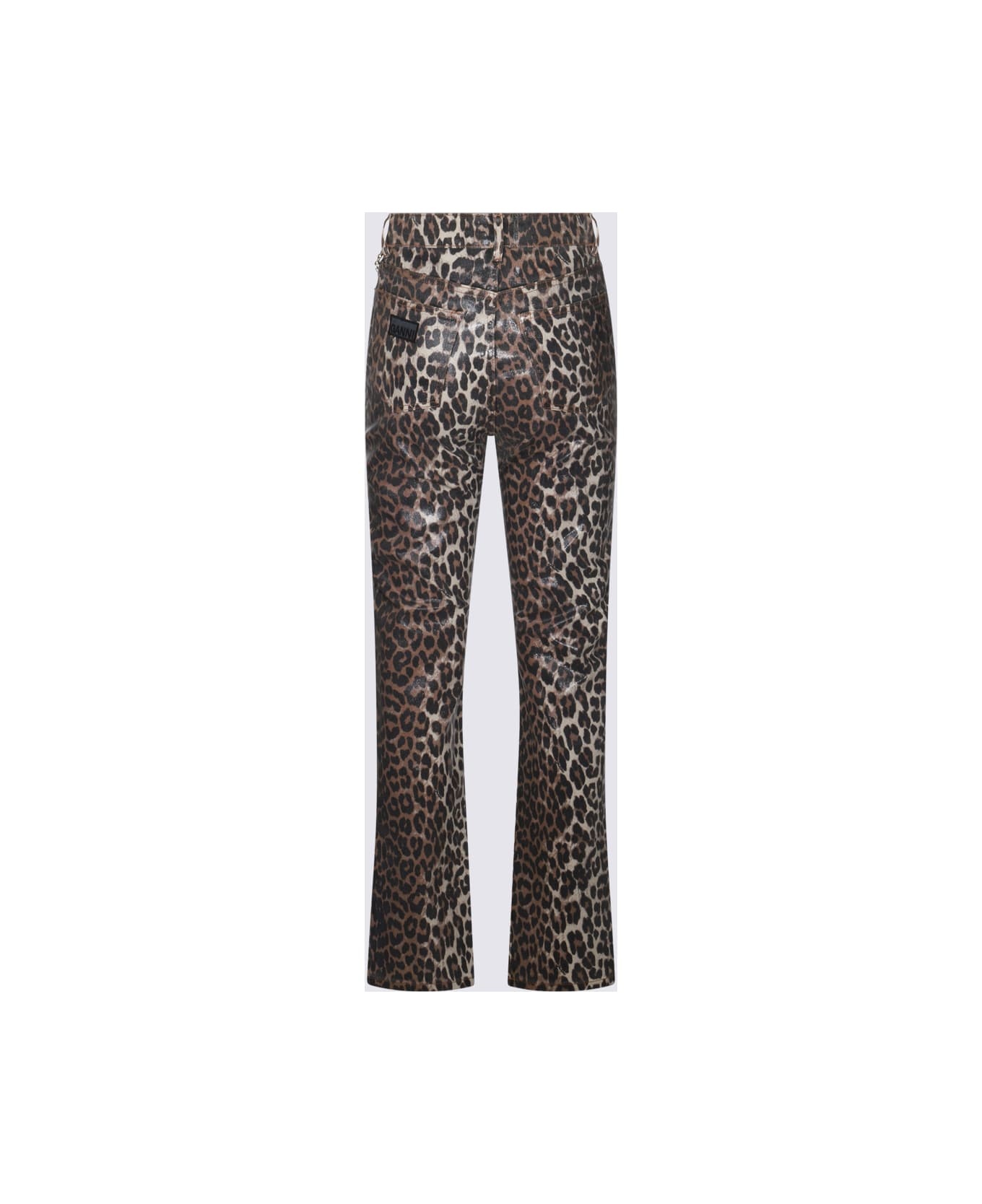 Leopard Cotton Jeans - 2