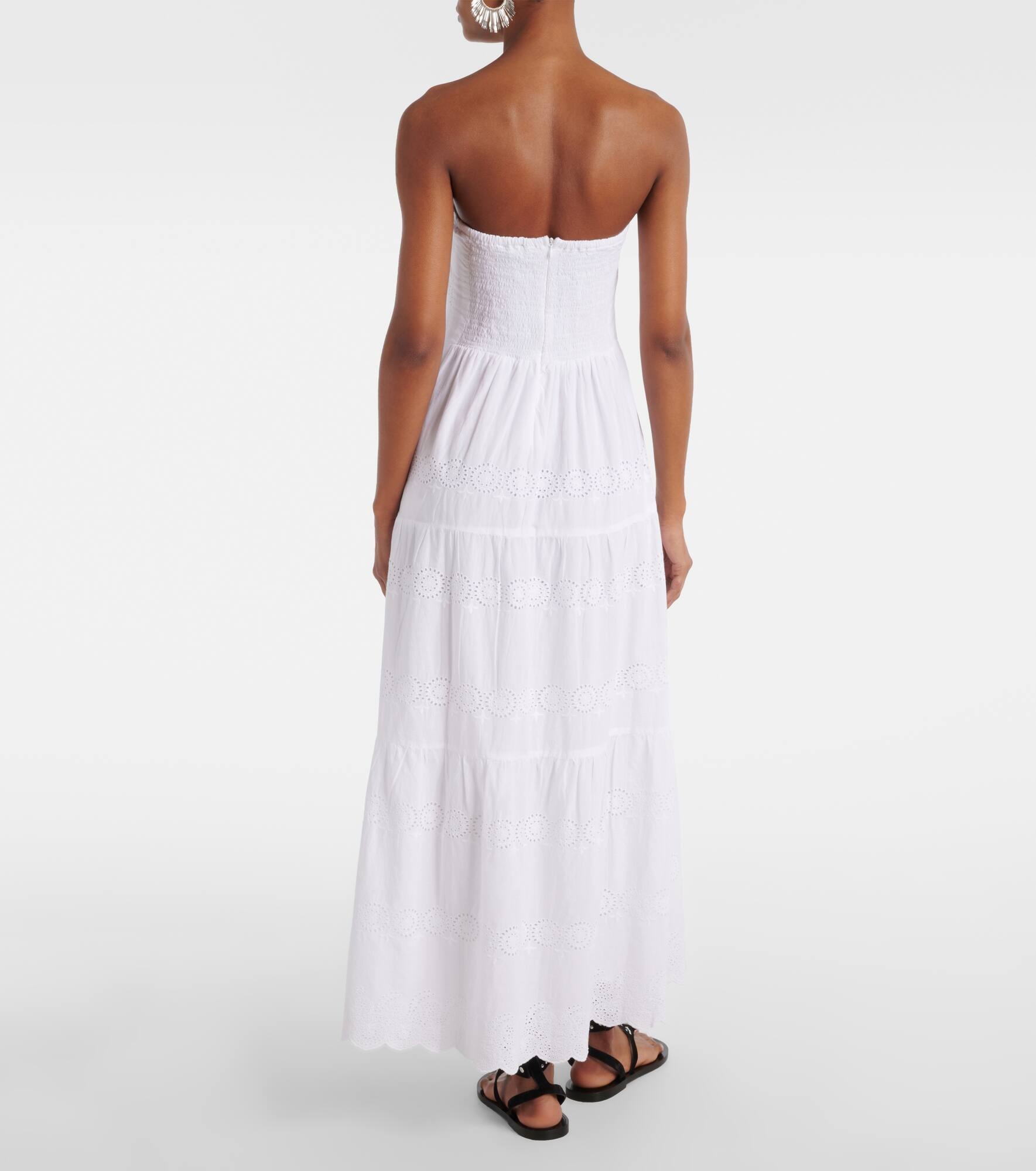 Sophie broderie anglaise cotton maxi dress - 3