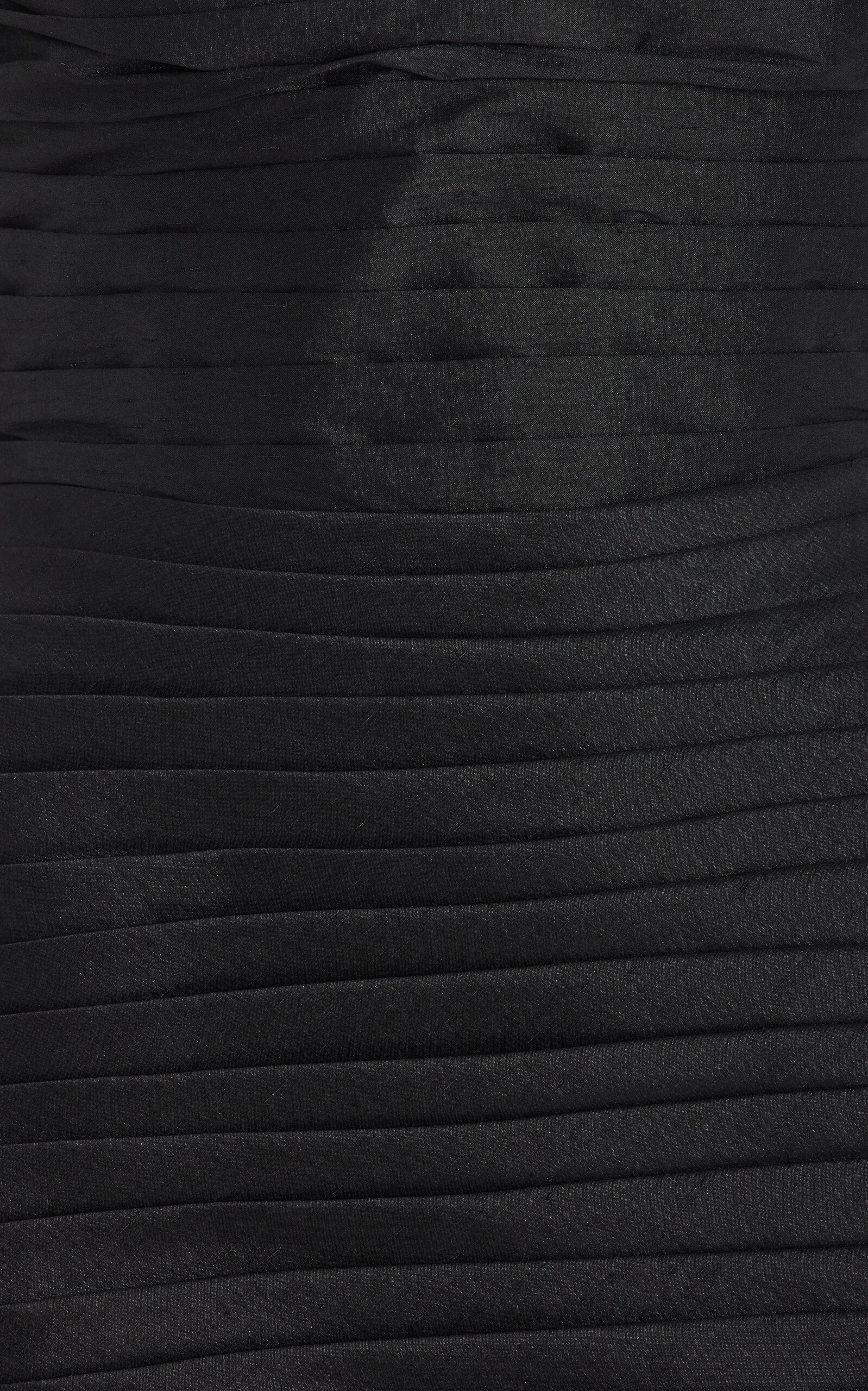 Marji Bow-Detailed Pleated-Taffeta Midi Dress black - 5