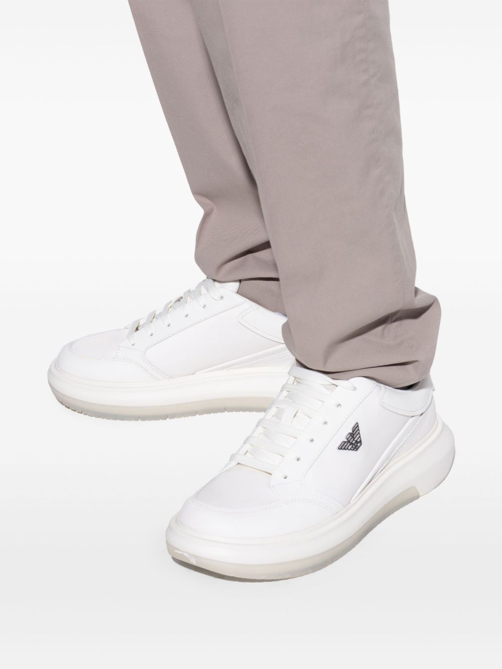 logo patch trainers - 6
