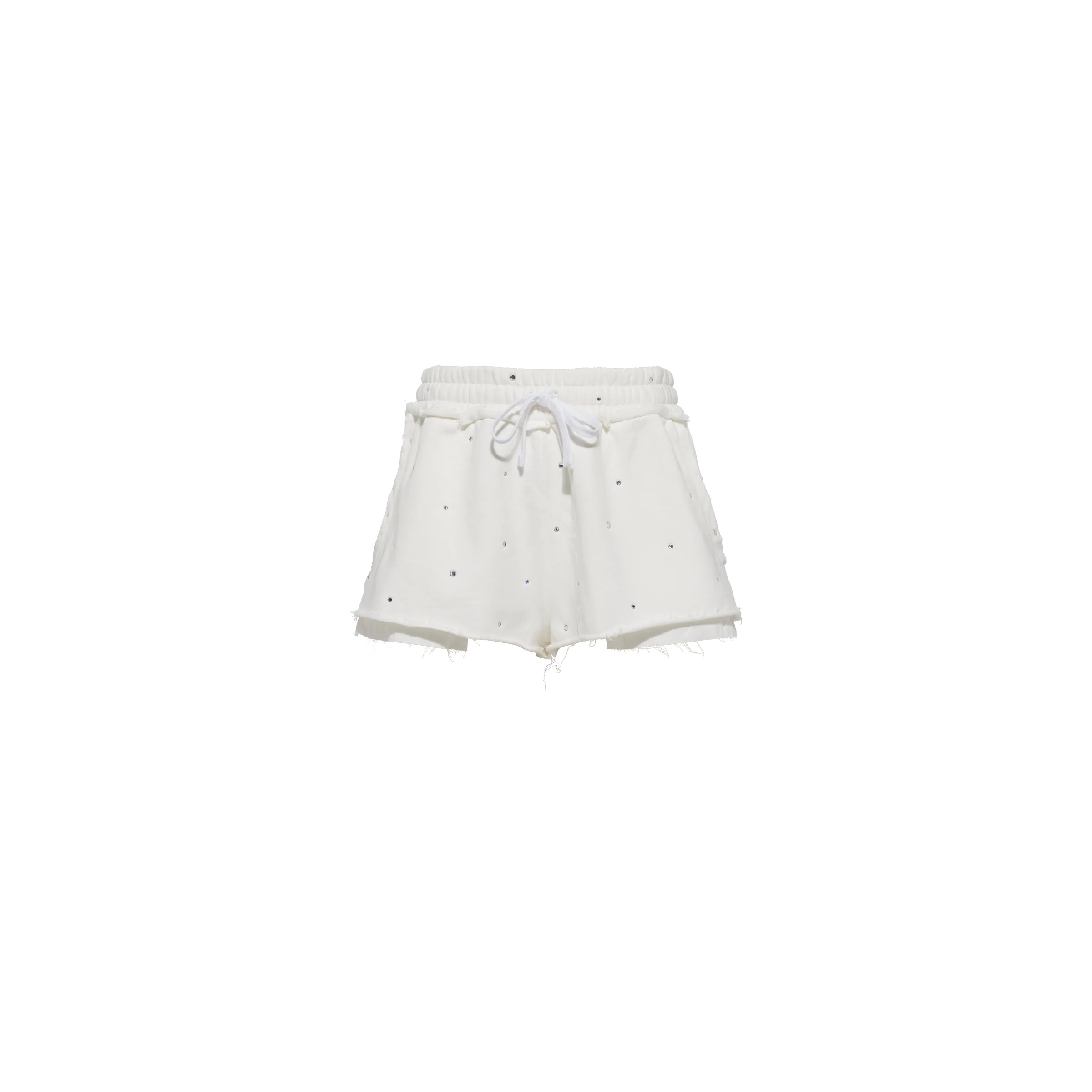 Embroidered cotton shorts - 1