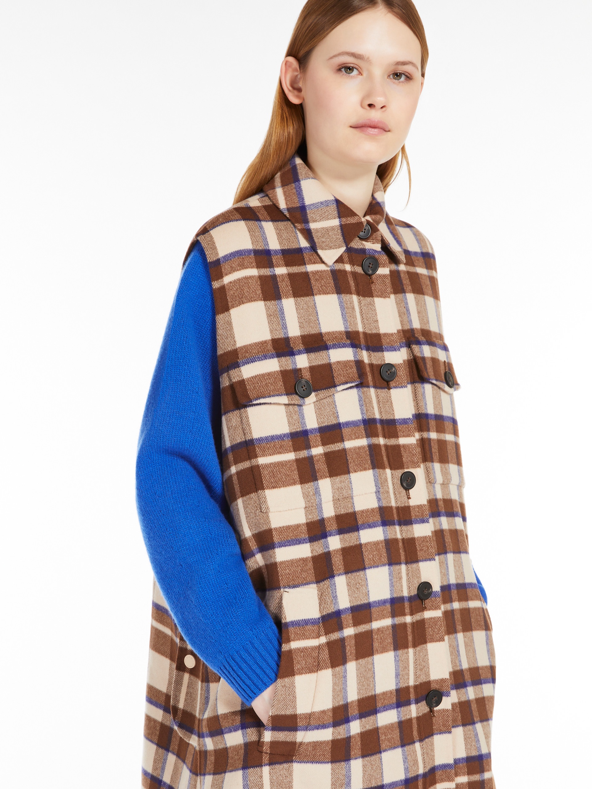 MARIO Chequered wool-blend 3-piece jacket - 5