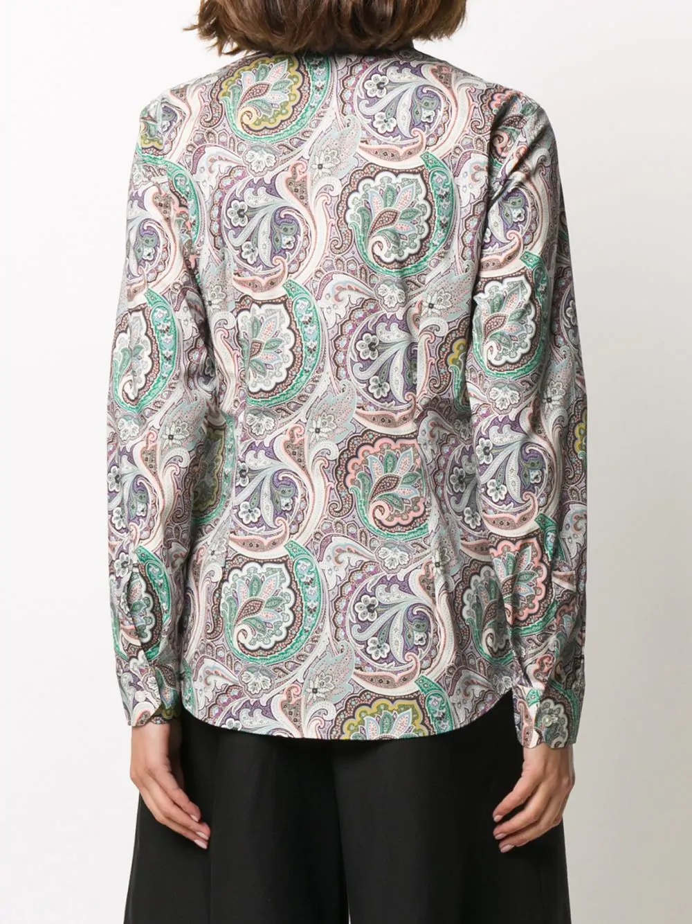 long-sleeved paisley-print shirt - 4