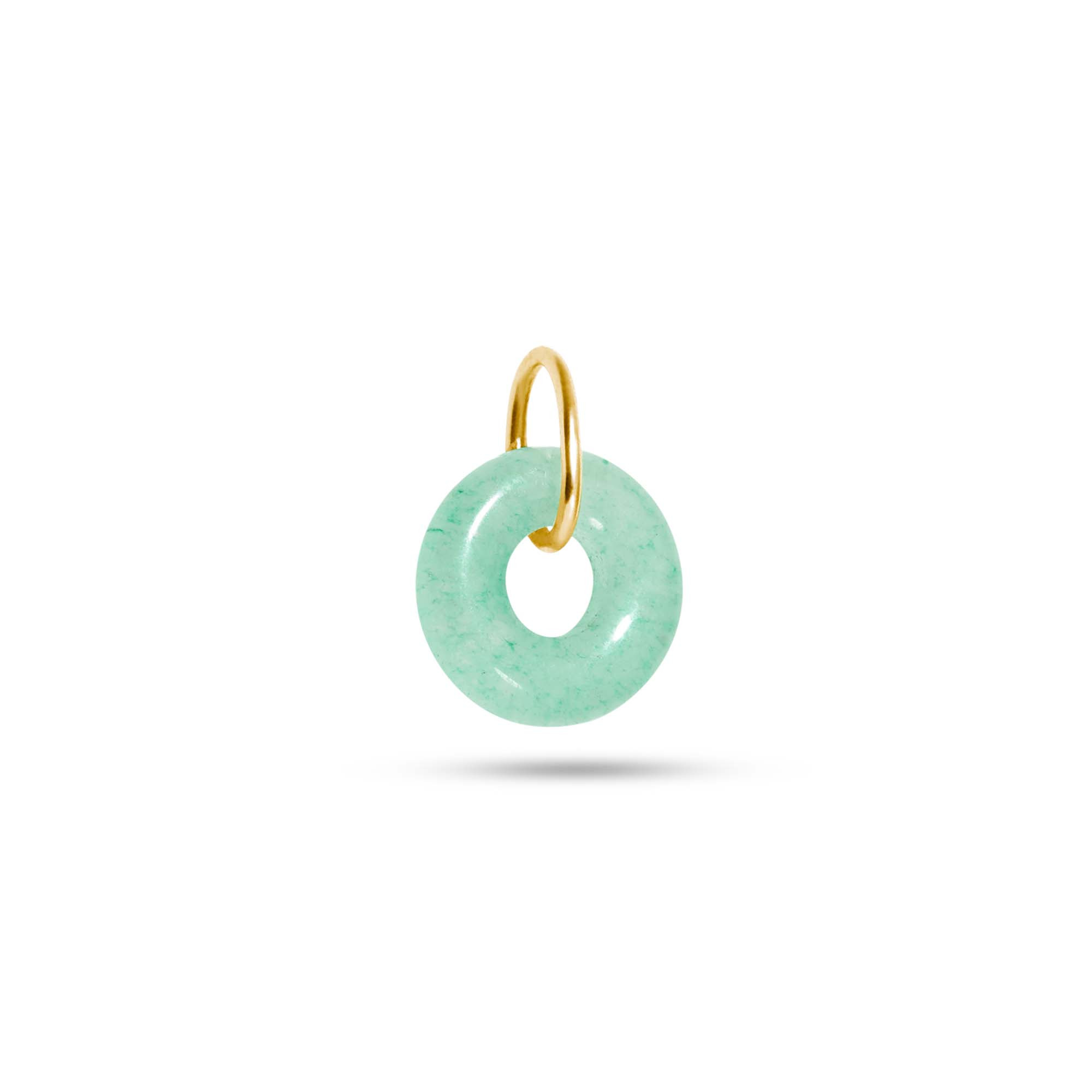 Dainty Donut Aventurine Charm - 3