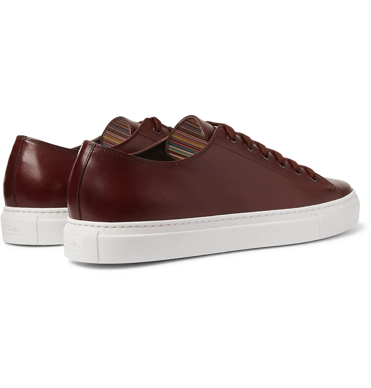 Sotto Burnished-Leather Sneakers - 6