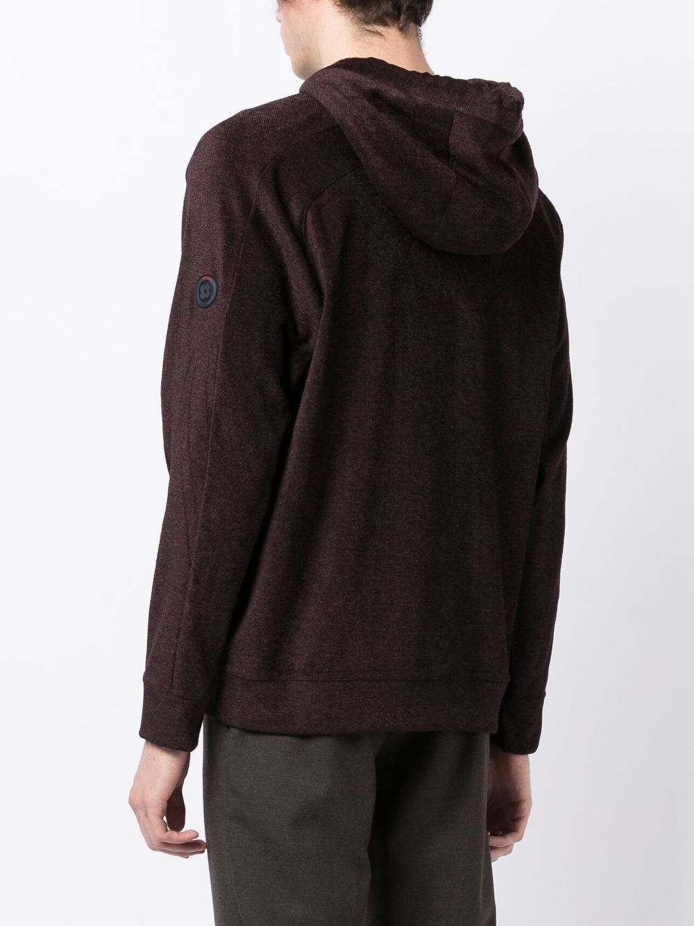 zip-up drawstring hoodie - 4
