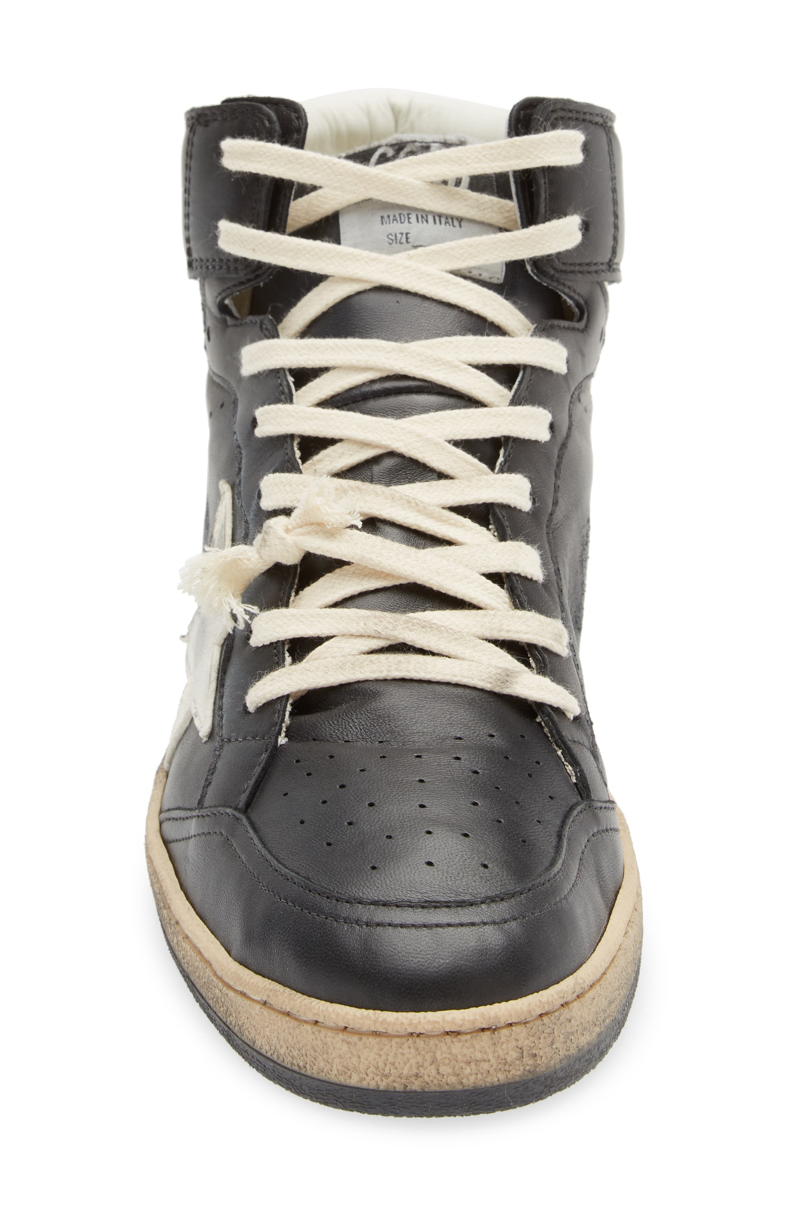 Golden Goose Sky-Star High Top Sneaker in Black/White at Nordstrom - 4